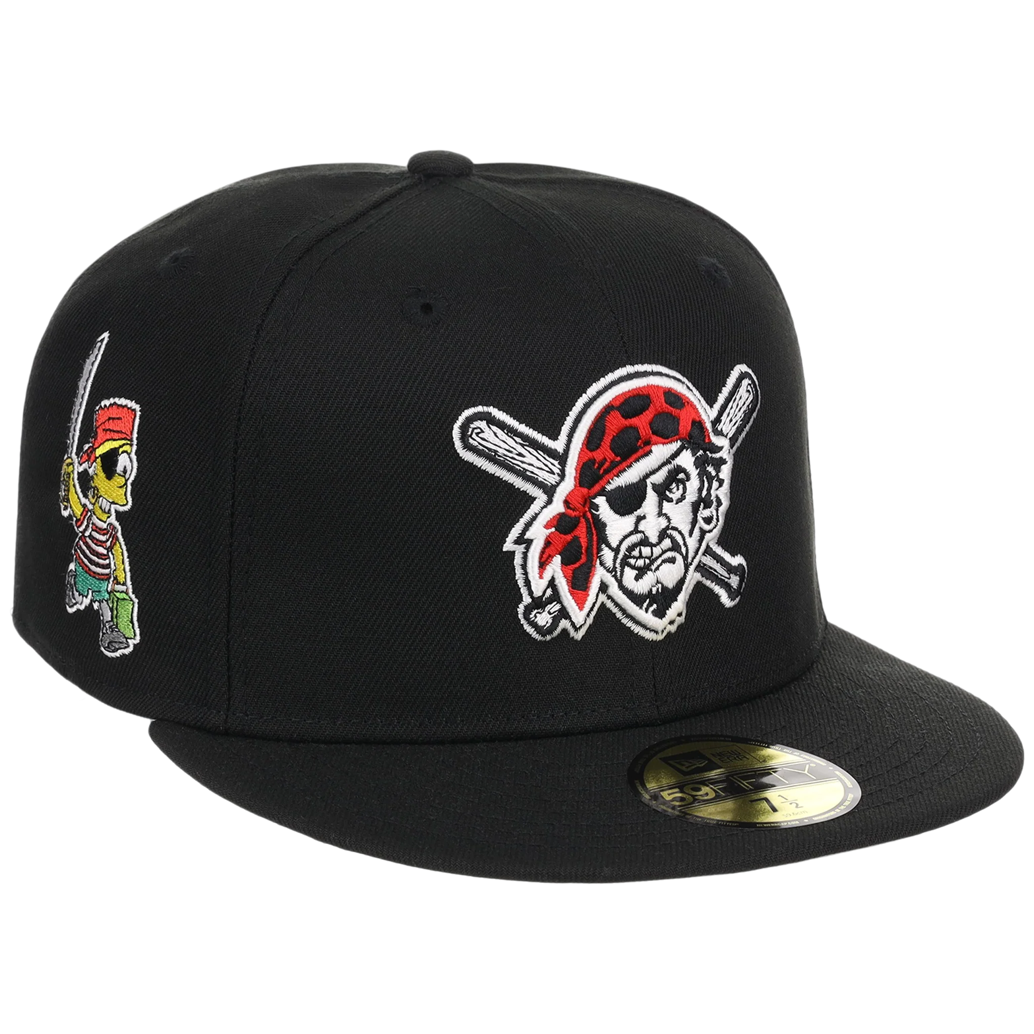 Pittsburgh Pirates MLB Simpsons Localized New Era 59FIFTY - Pirate - Black/Black