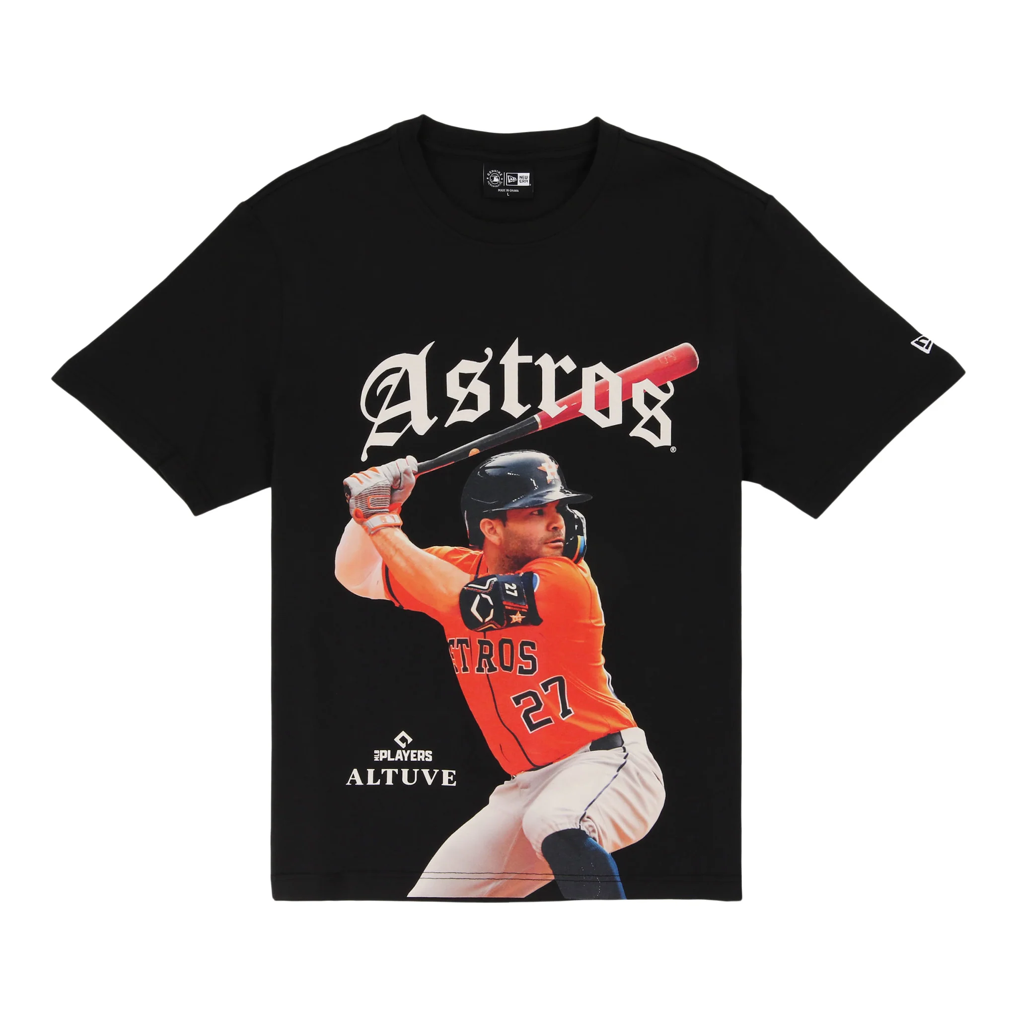 Houston Astros MLB 'Batter Up' New Era T-Shirt Collection - Jose Altuve