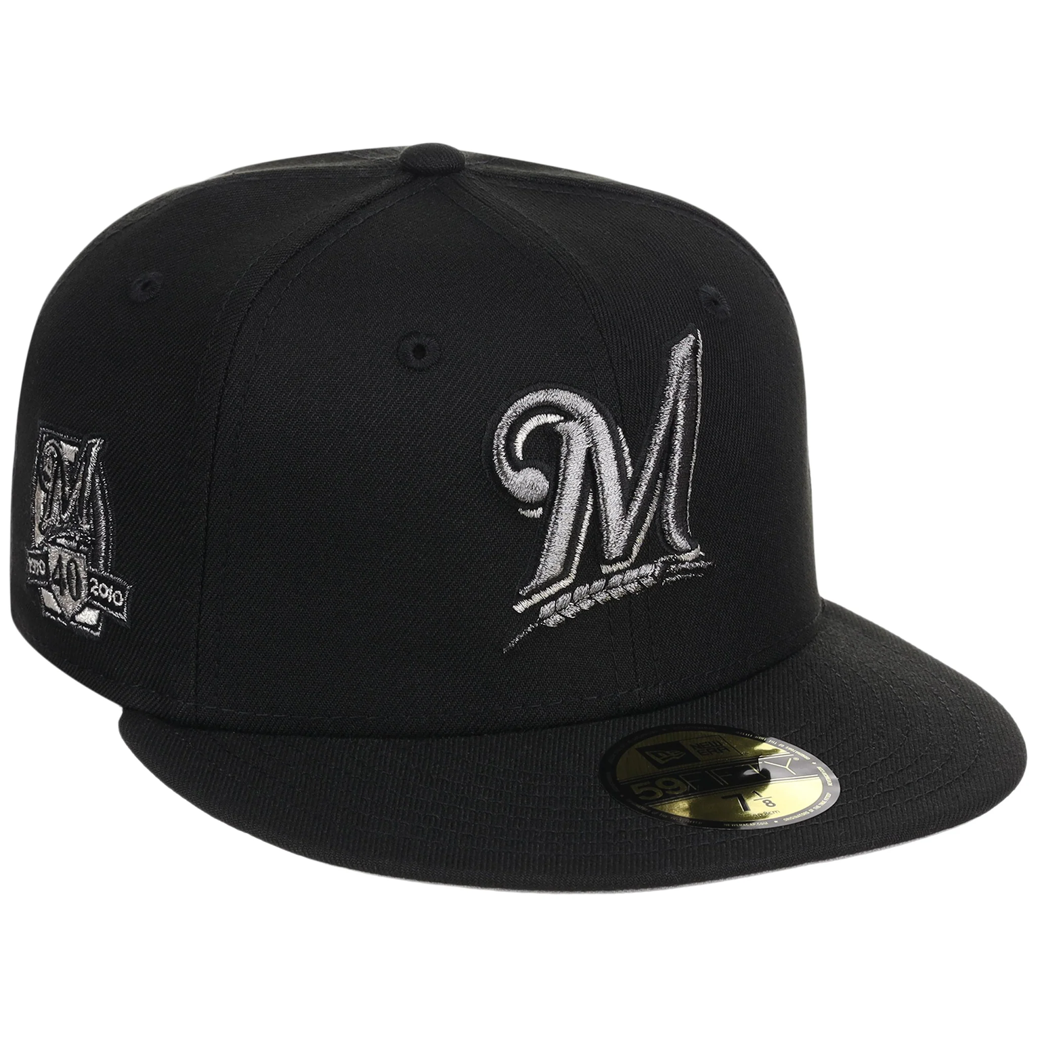 Milwaukee Brewers MLB Liquid Titanium New Era 59FIFTY