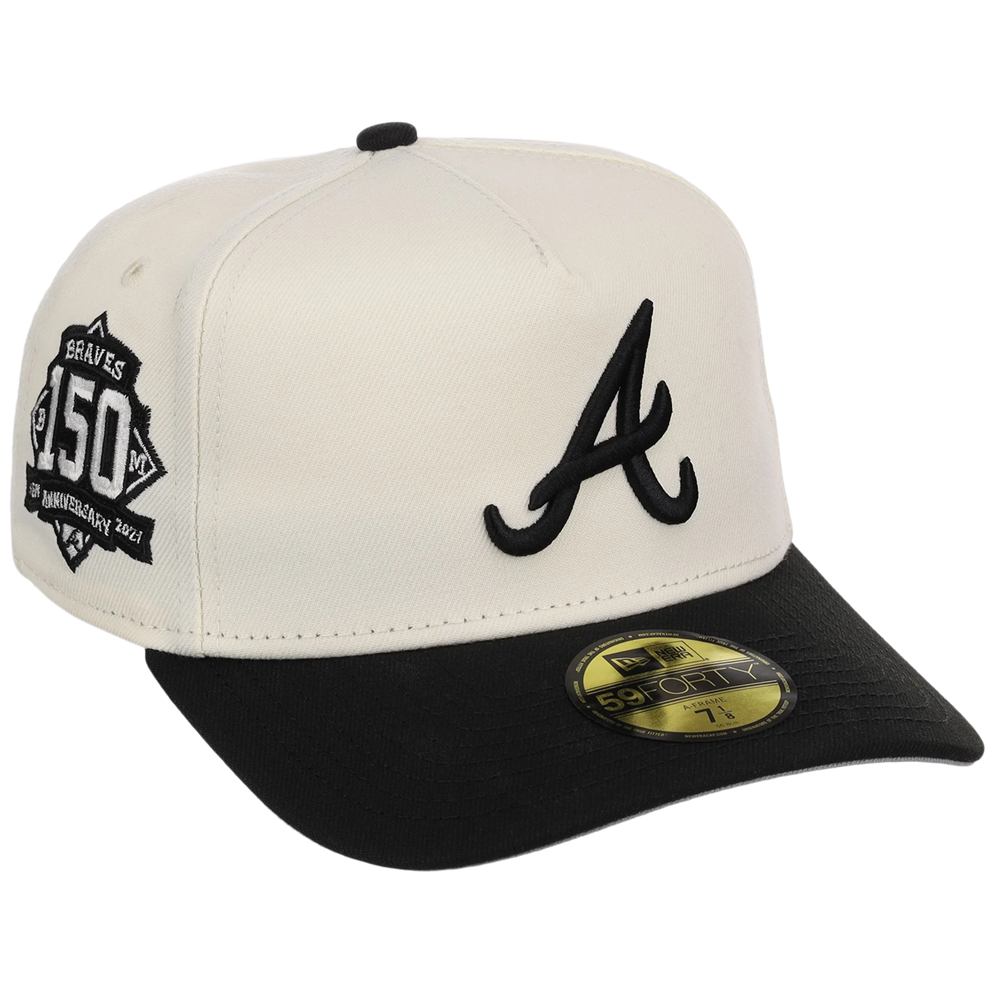Atlanta Braves MLB Chrome Noir New Era 59FORTY