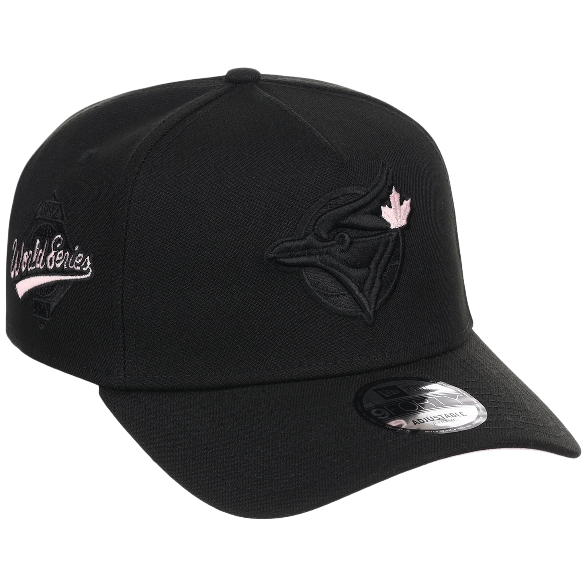 Toronto Blue Jays Toronto Crown the City - Black Pop Pink New Era 9FORTY (Black/Black)