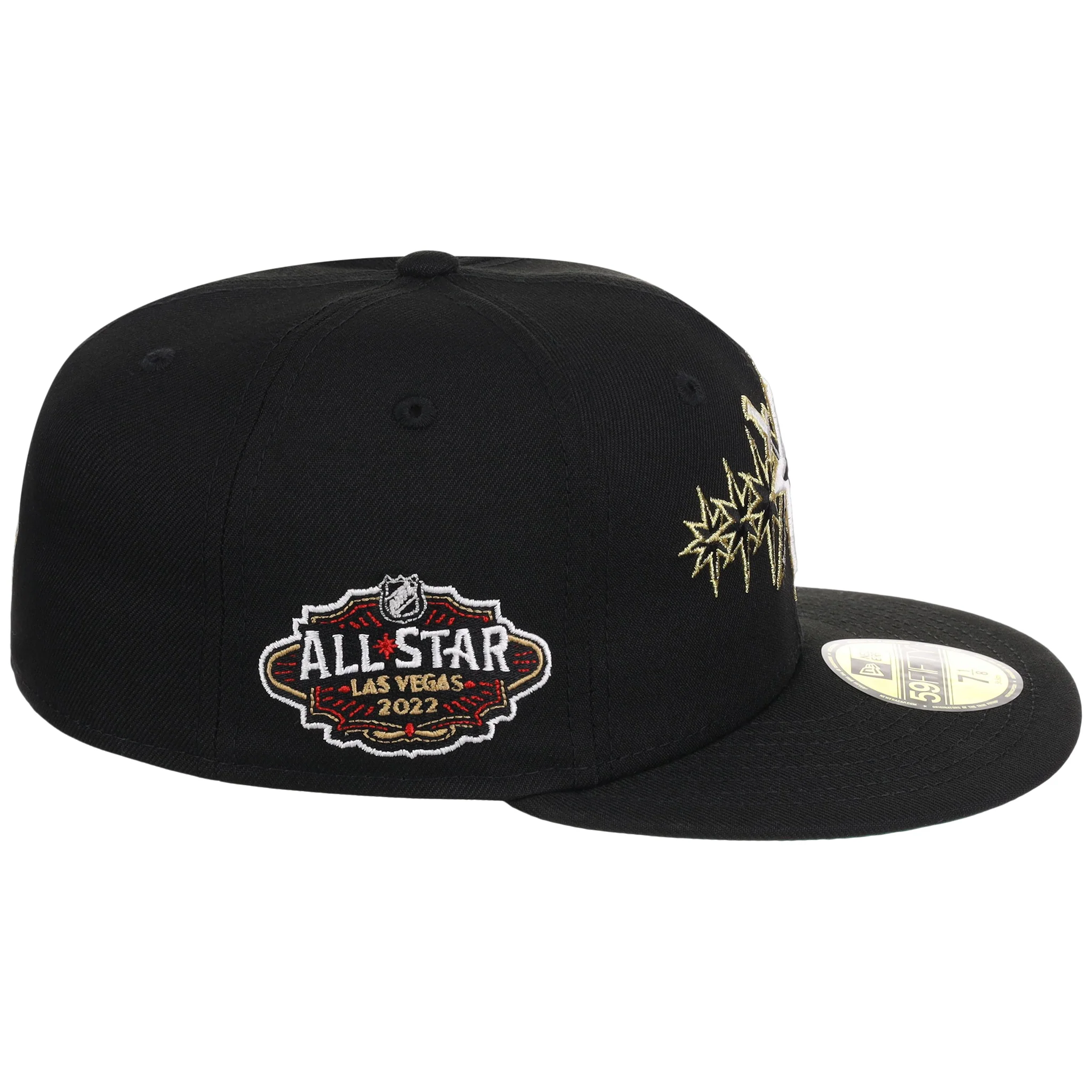 Vegas Golden Knights NHL Black Dome New Era 59FIFTY 3 Vegas Golden Knights NHL Black Dome New Era 59FIFTY