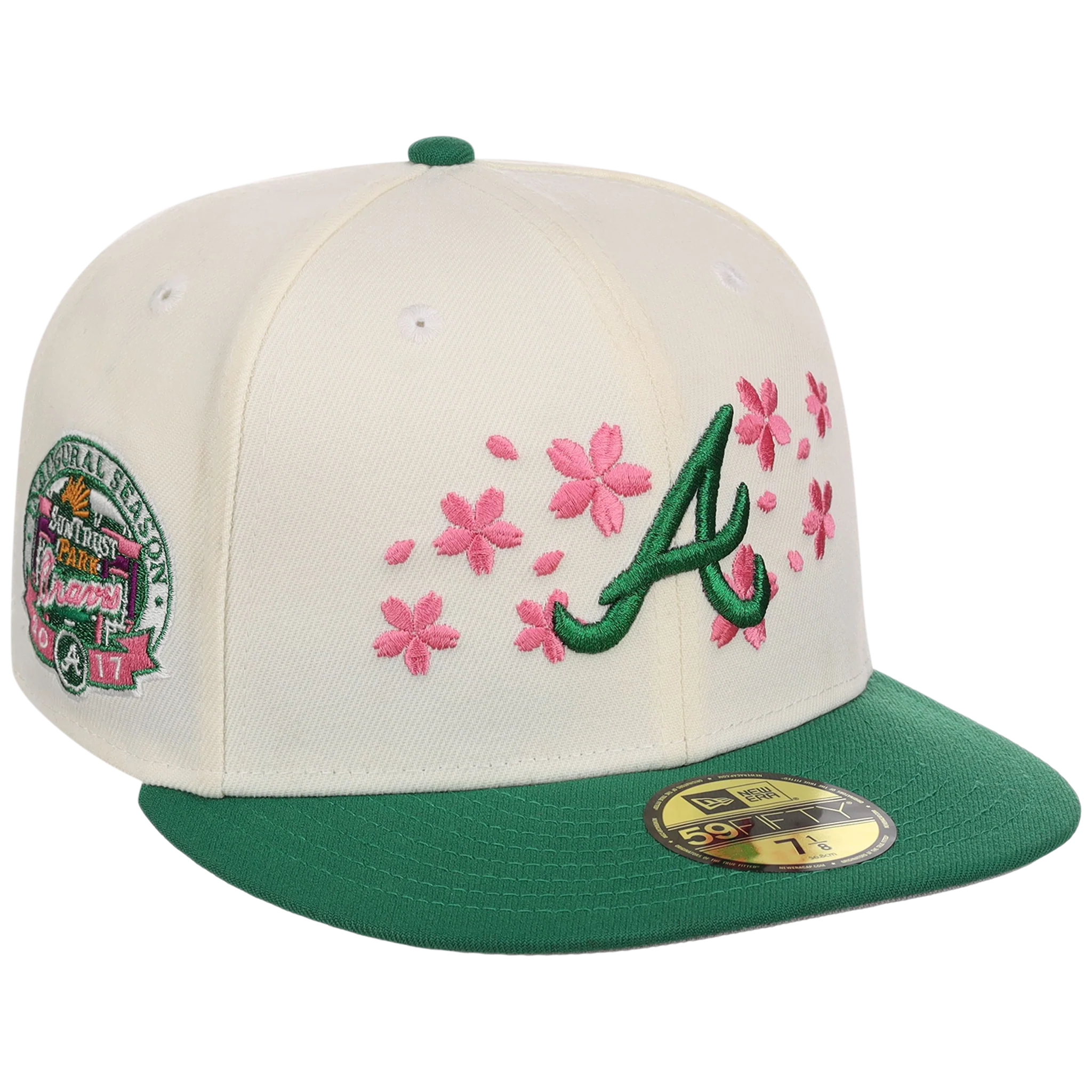 Atlanta Braves MLB Augusta Bloom New Era 59FIFTY - Chrome