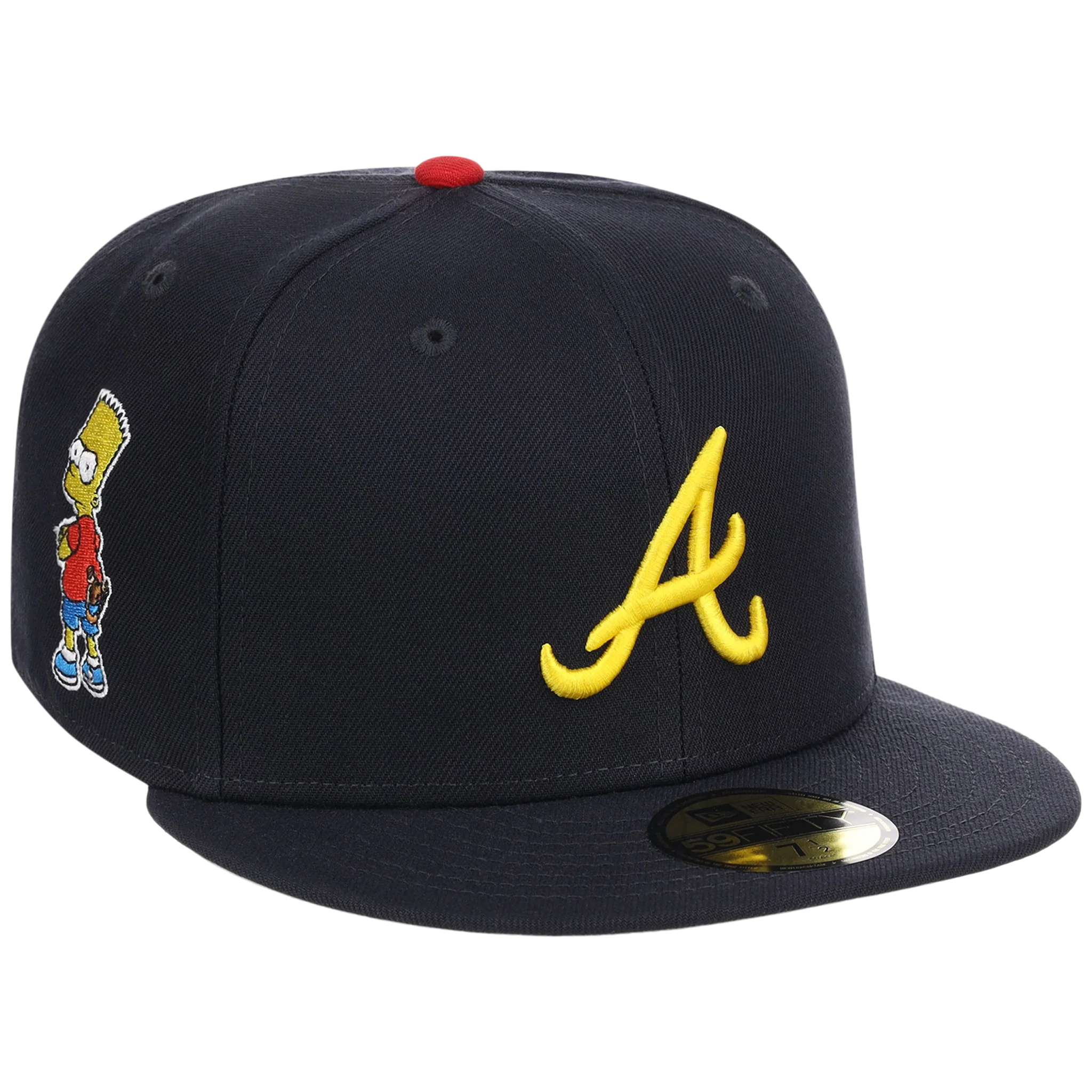 Atlanta Braves MLB Simpsons Localized New Era 59FIFTY - Peaches - Navy/Navy
