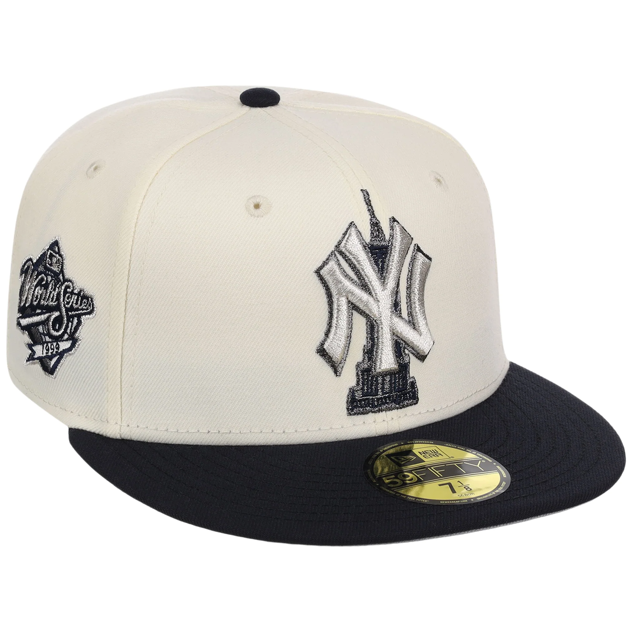 New York Yankees - New York Crown the City -  Empire State New Era 59FIFTY - Chrome/Navy