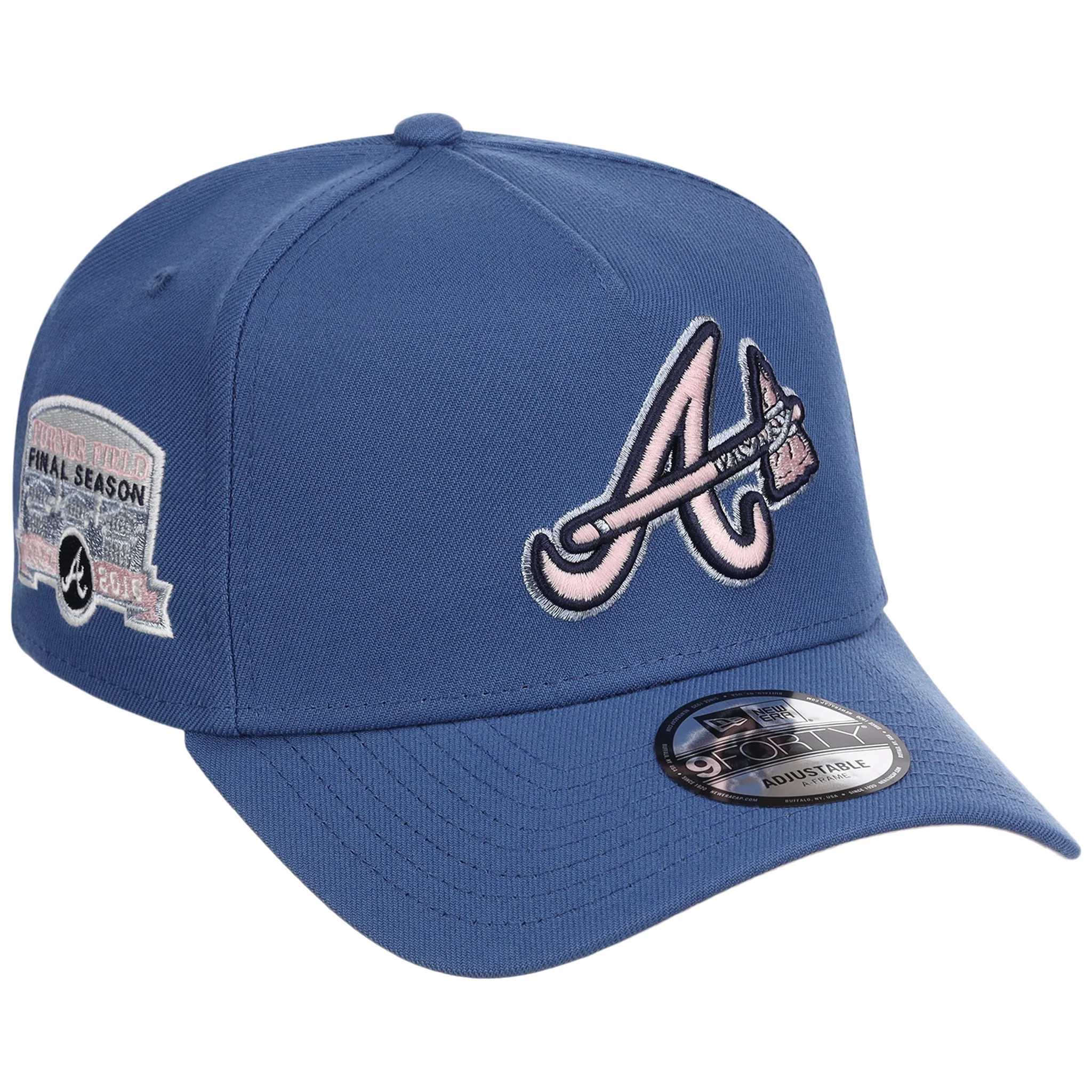 Atlanta Braves MLB Pink Indigo New Era 9FORTY 1 Atlanta Braves MLB Pink Indigo New Era 9FORTY
