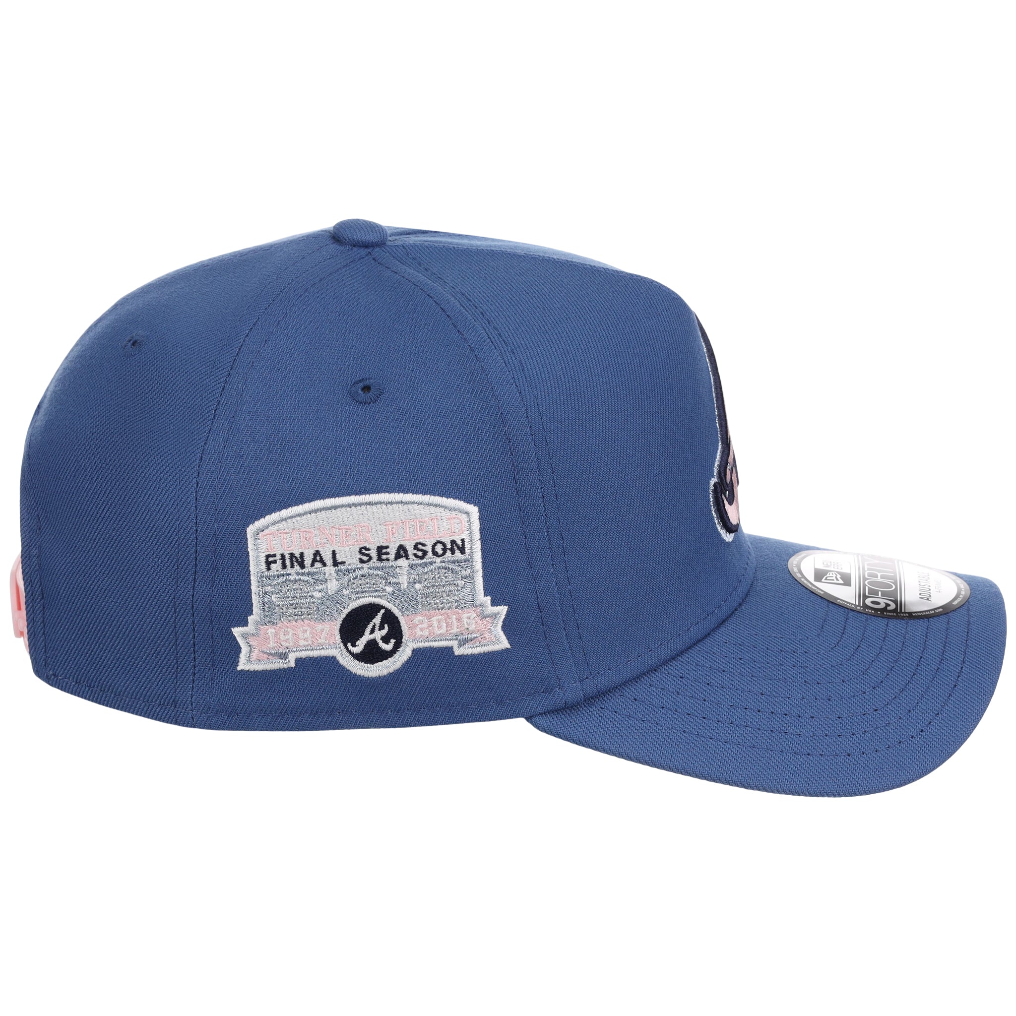 Atlanta Braves MLB Pink Indigo New Era 9FORTY 3 Atlanta Braves MLB Pink Indigo New Era 9FORTY