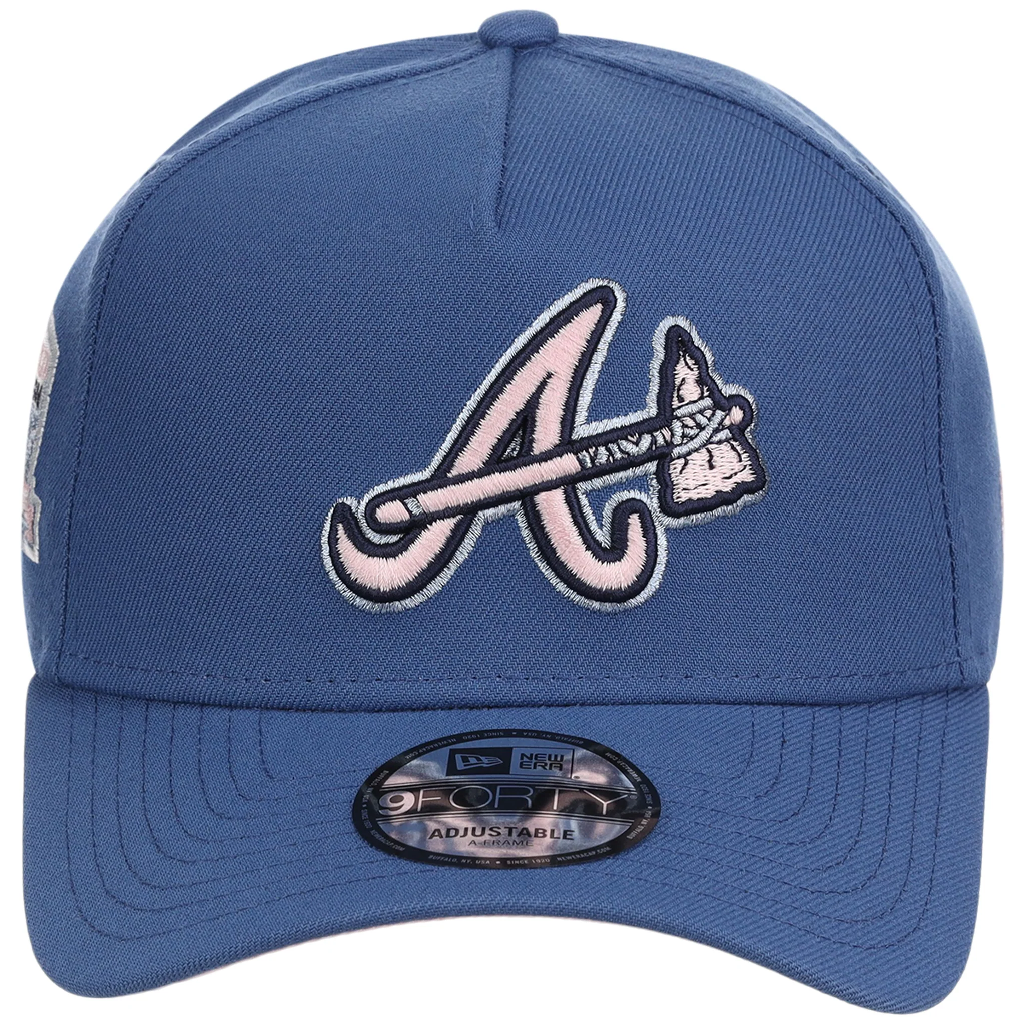 Atlanta Braves MLB Pink Indigo New Era 9FORTY 5 Atlanta Braves MLB Pink Indigo New Era 9FORTY