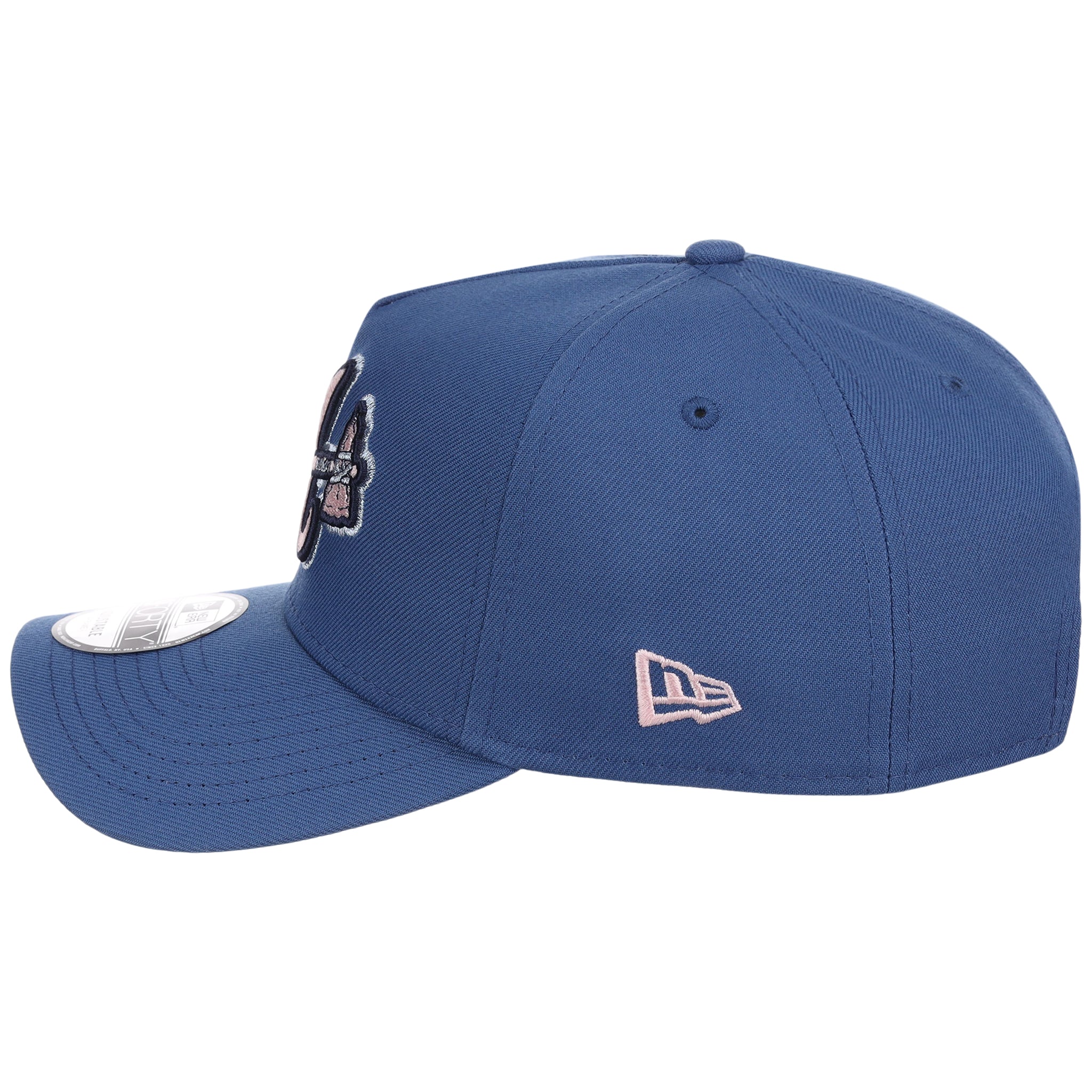 Atlanta Braves MLB Pink Indigo New Era 9FORTY 6 Atlanta Braves MLB Pink Indigo New Era 9FORTY