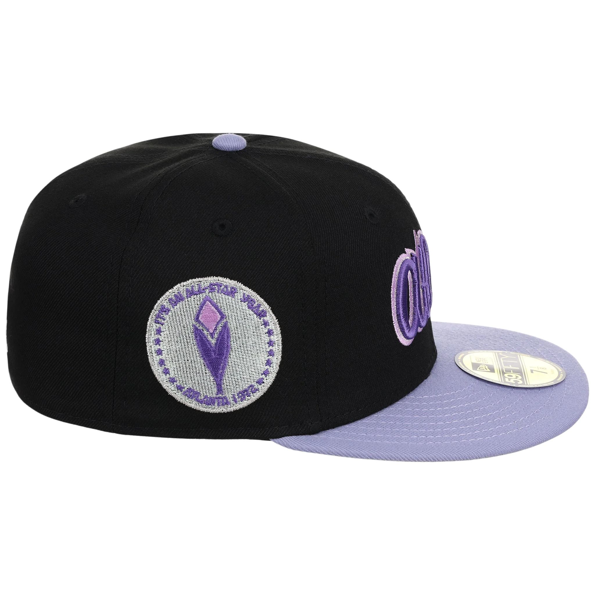 Atlanta Braves High Frequency Funk New Era 59FIFTY Black/Lavender 3 Atlanta Braves High Frequency Funk New Era 59FIFTY Black/Lavender