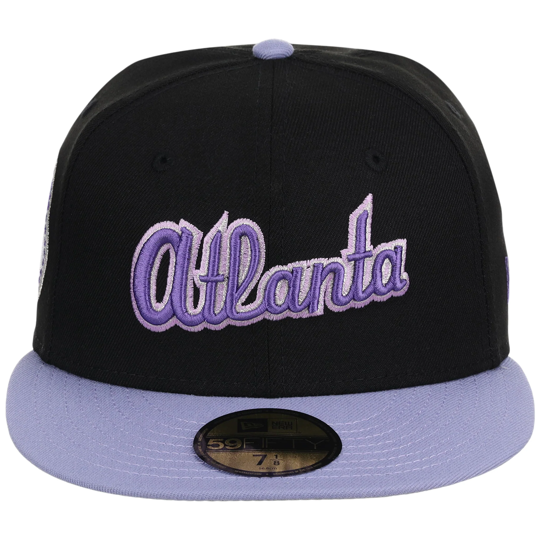 Atlanta Braves High Frequency Funk New Era 59FIFTY Black/Lavender 5 Atlanta Braves High Frequency Funk New Era 59FIFTY Black/Lavender