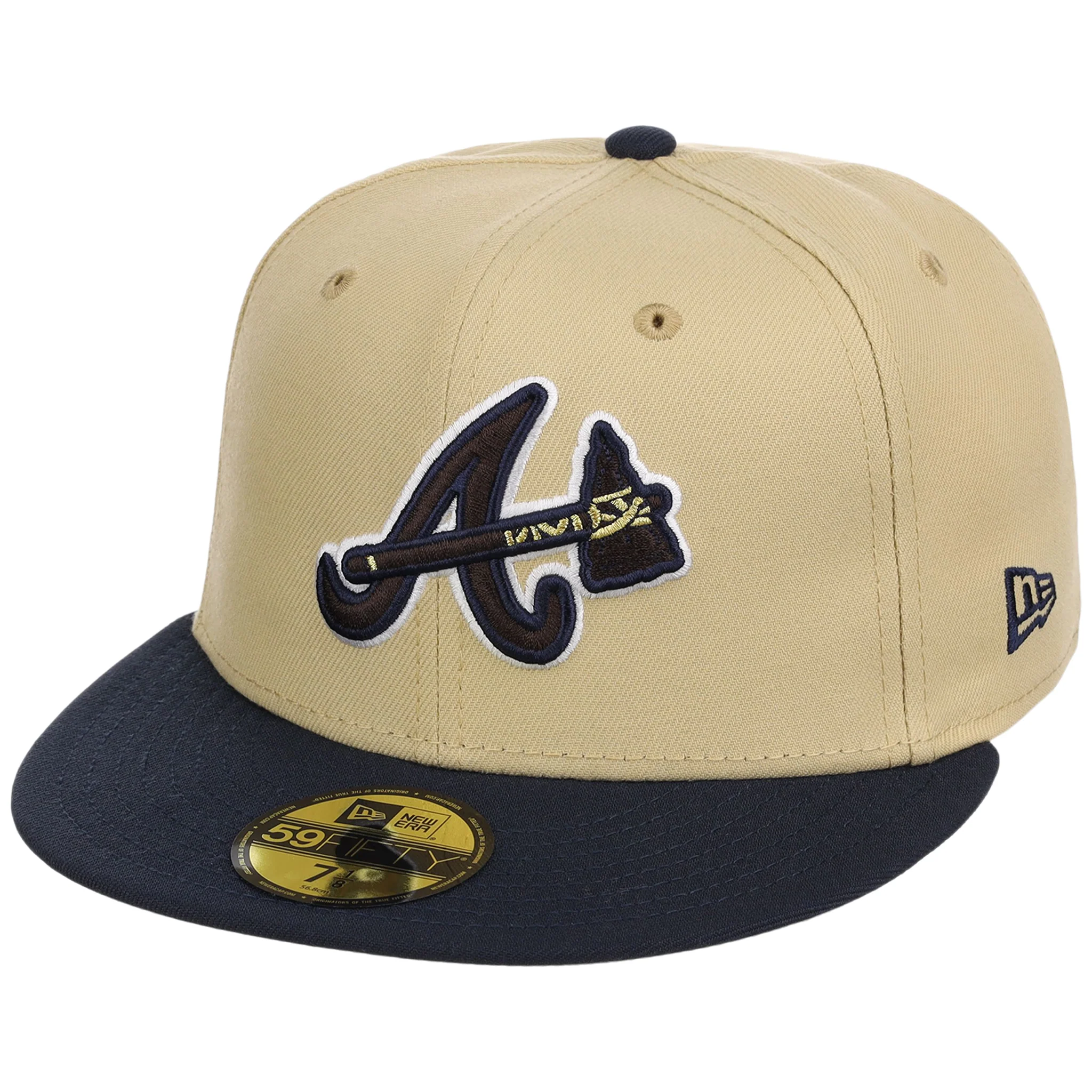 Atlanta Braves High Frequency Funk New Era 59FIFTY Vegas Gold/Navy 4 Atlanta Braves High Frequency Funk New Era 59FIFTY Vegas Gold/Navy