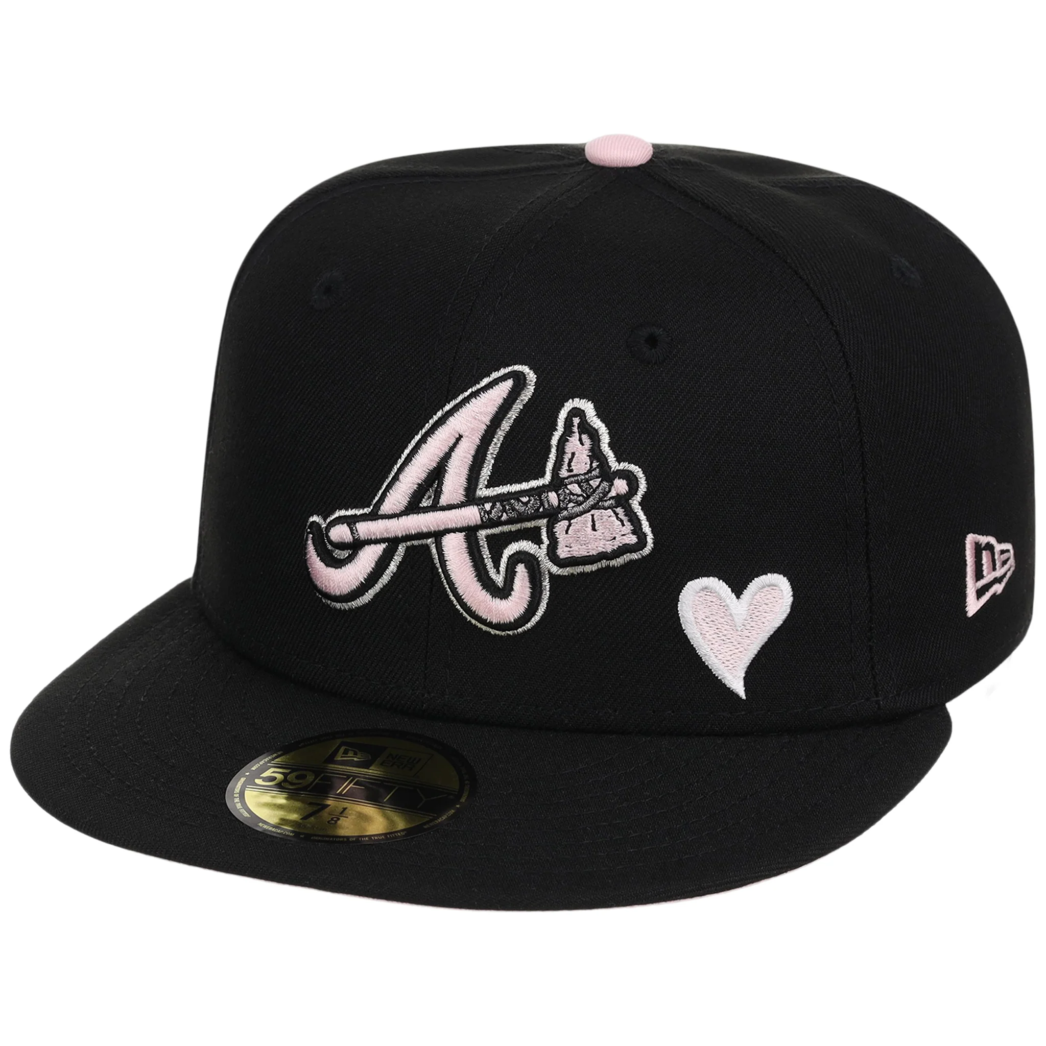 Atlanta Braves High Frequency Funk New Era 59FIFTY Black/Pink 4 Atlanta Braves High Frequency Funk New Era 59FIFTY Black/Pink