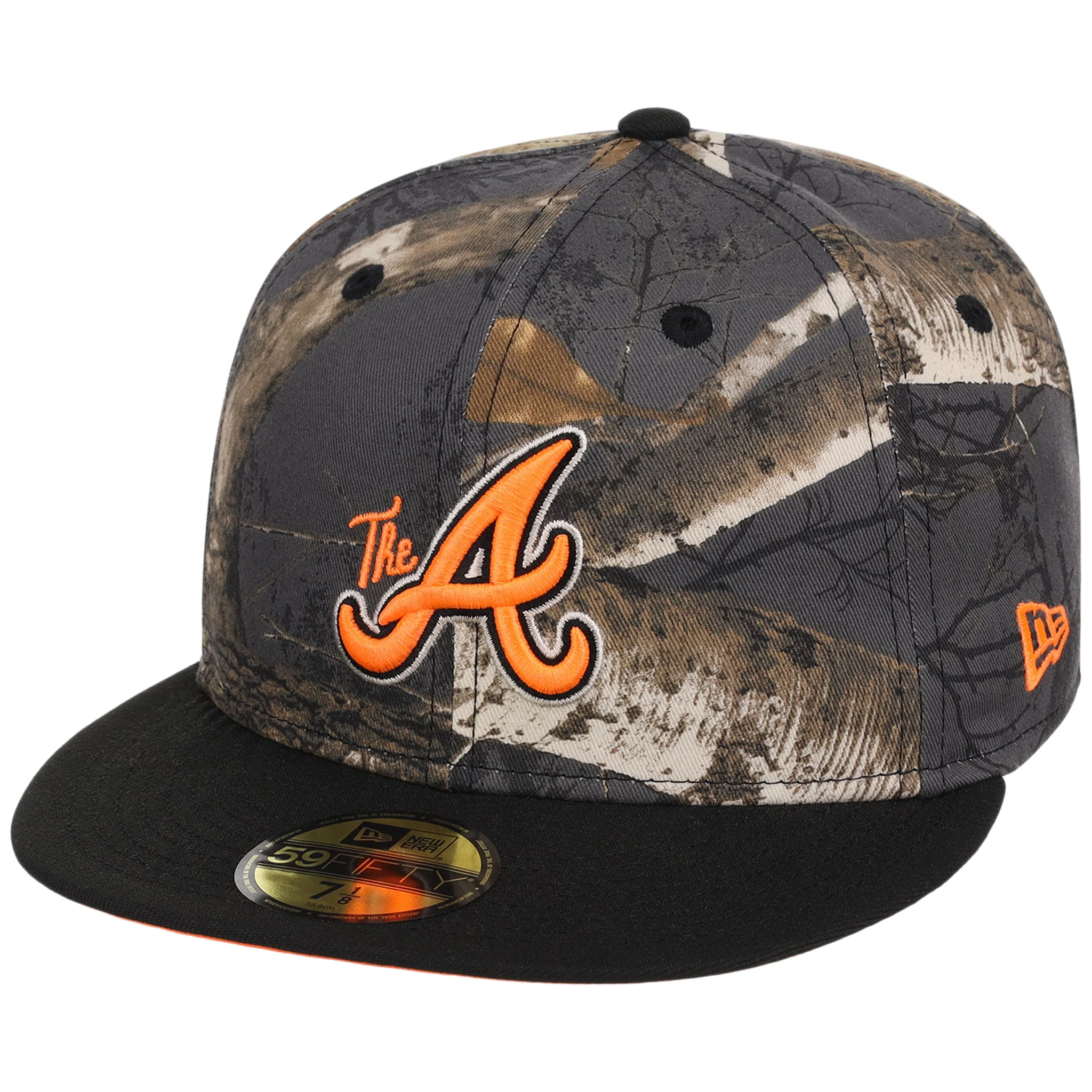 Atlanta Braves MLB Black Realtree 'Flame' New Era 59FIFTY 4 Atlanta Braves MLB Black Realtree 'Flame' New Era 59FIFTY