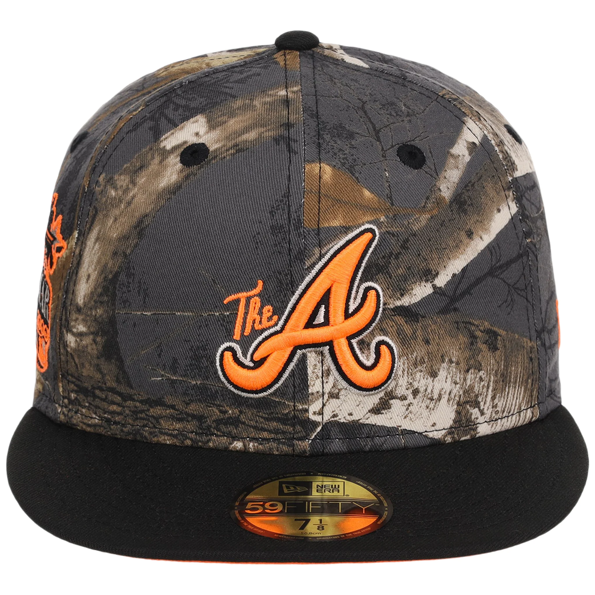 Atlanta Braves MLB Black Realtree 'Flame' New Era 59FIFTY 5 Atlanta Braves MLB Black Realtree 'Flame' New Era 59FIFTY