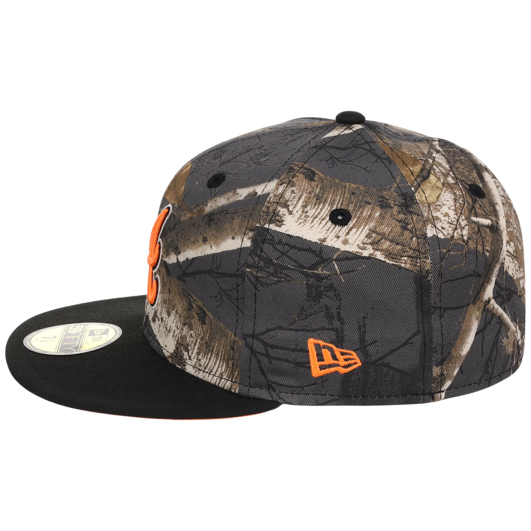 Atlanta Braves MLB Black Realtree 'Flame' New Era 59FIFTY 6 Atlanta Braves MLB Black Realtree 'Flame' New Era 59FIFTY