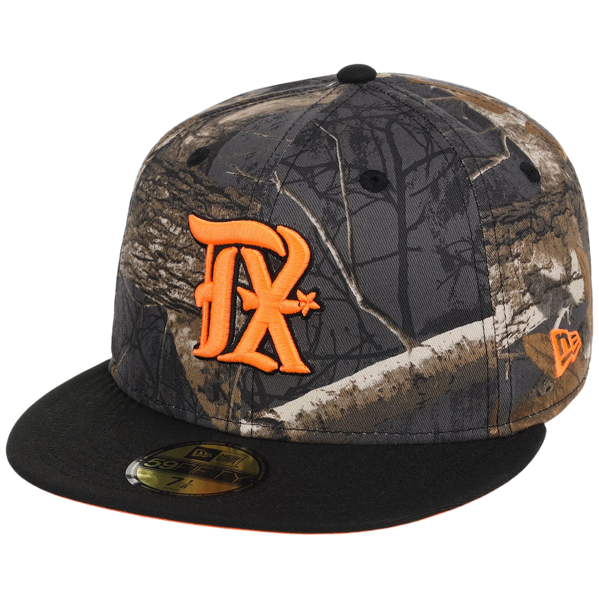 Texas Rangers MLB Black Realtree 'Flame' New Era 59FIFTY 4 Texas Rangers MLB Black Realtree 'Flame' New Era 59FIFTY