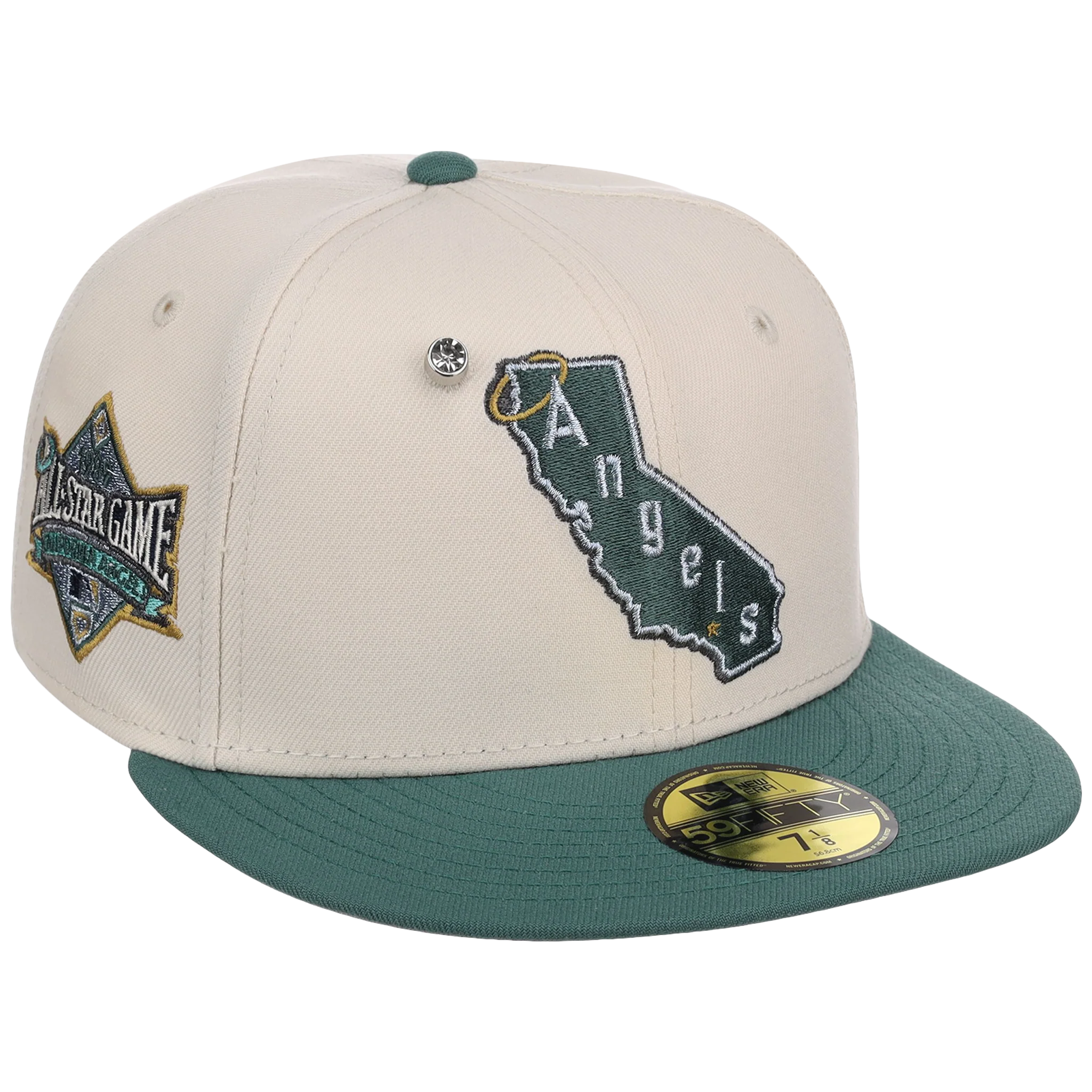 Anaheim Angels MLB Cream Lichen New Era 59FIFTY