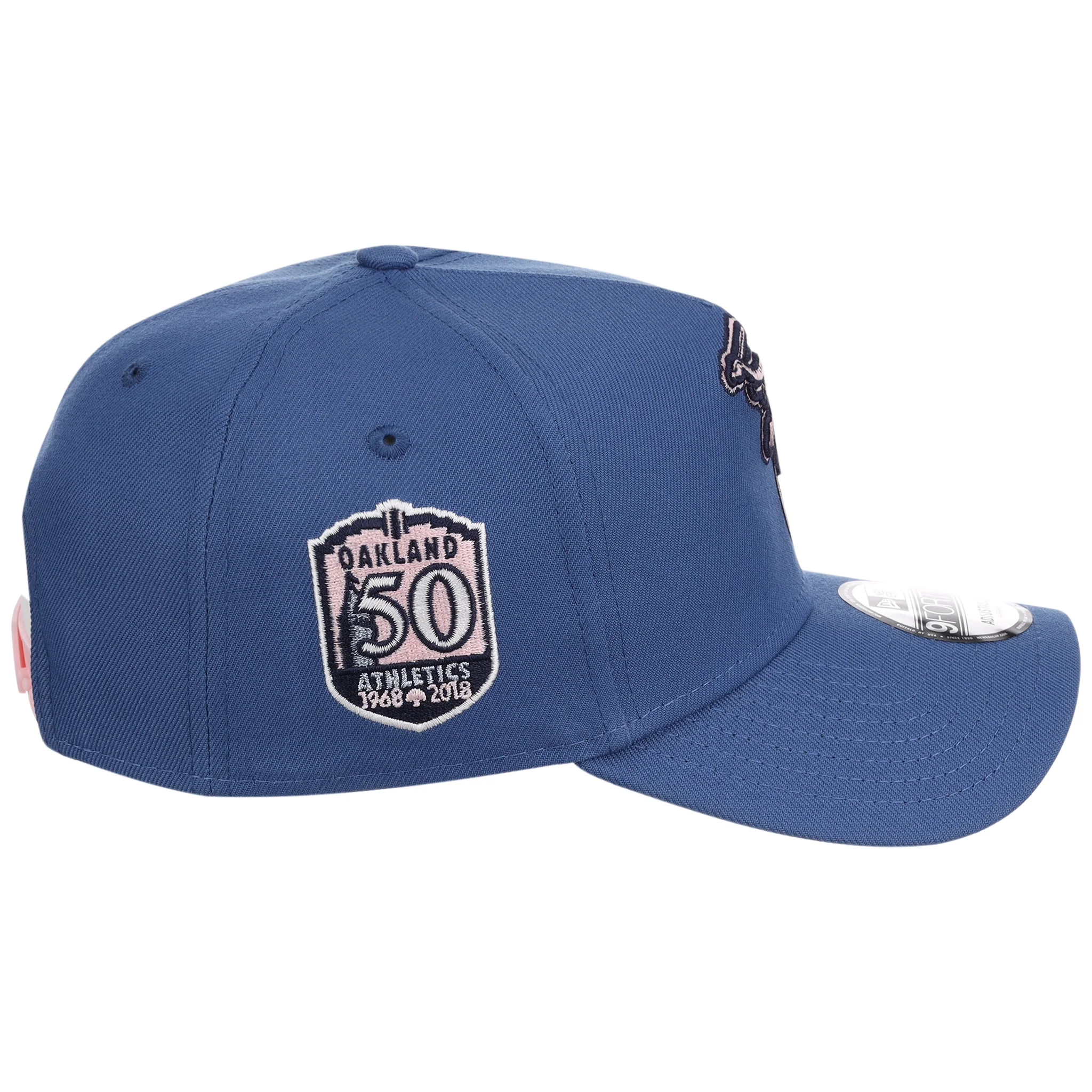 Oakland Athletics MLB Pink Indigo New Era 9FORTY 3 Oakland Athletics MLB Pink Indigo New Era 9FORTY