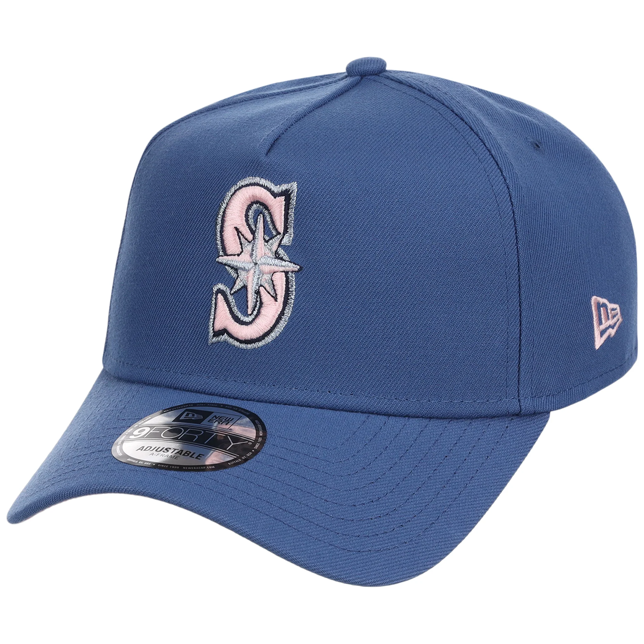 Seattle Mariners MLB Pink Indigo New Era 9FORTY 4 Seattle Mariners MLB Pink Indigo New Era 9FORTY