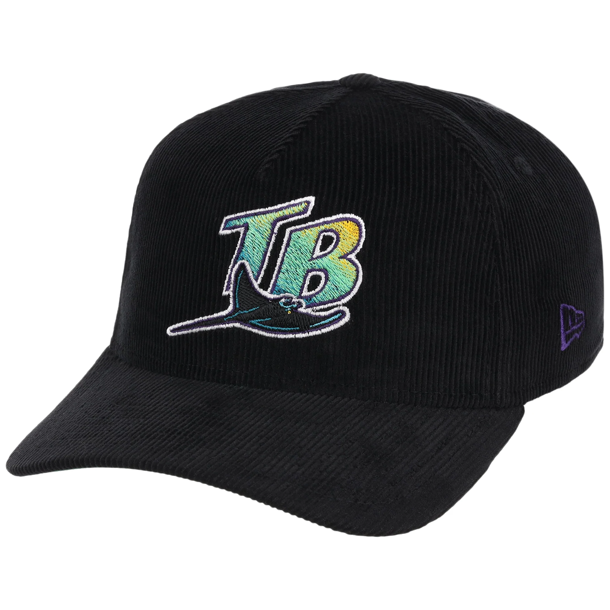 Tampa Bay Rays MLB Black Cord New Era 9FORTY 4 Tampa Bay Rays MLB Black Cord New Era 9FORTY