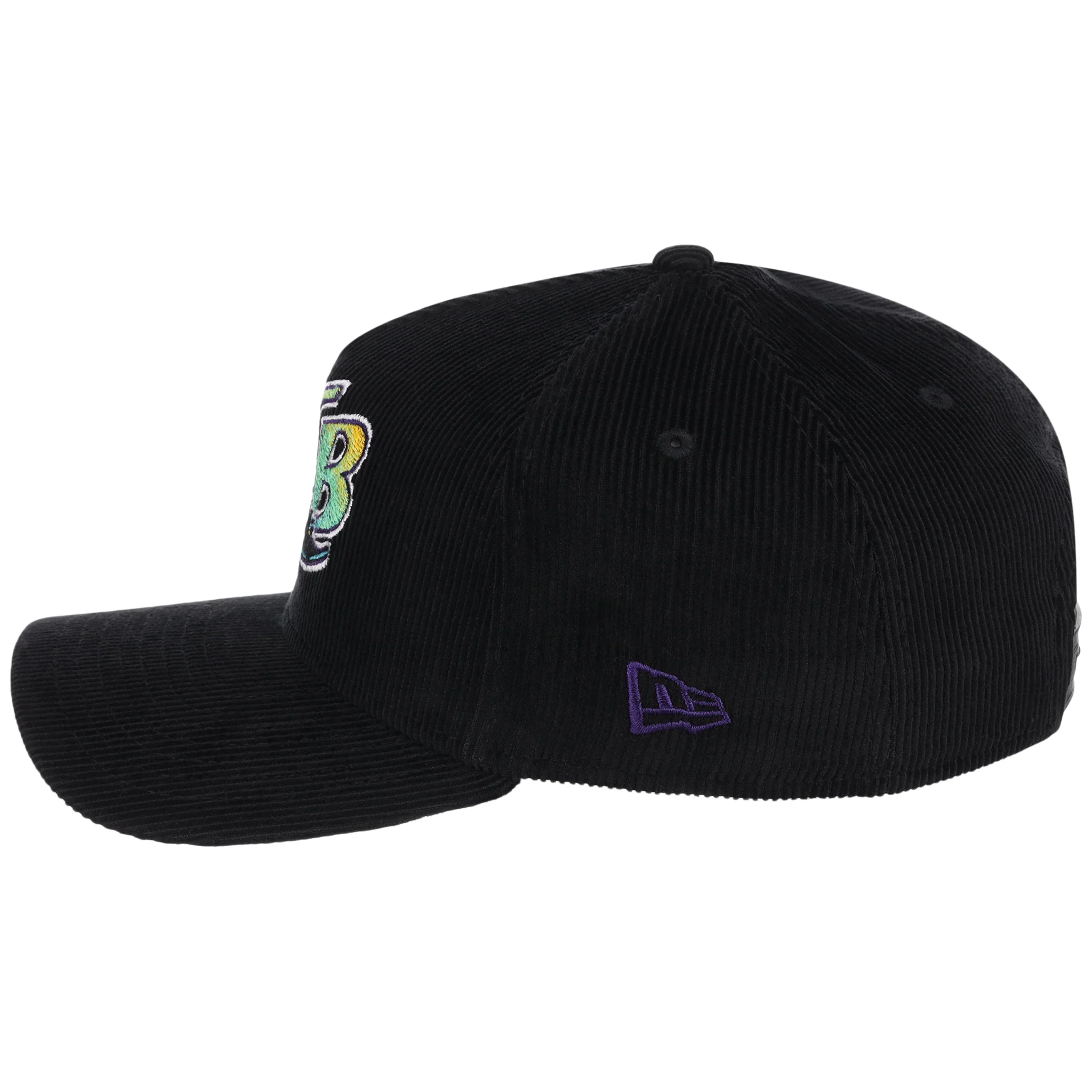 Tampa Bay Rays MLB Black Cord New Era 9FORTY 6 Tampa Bay Rays MLB Black Cord New Era 9FORTY