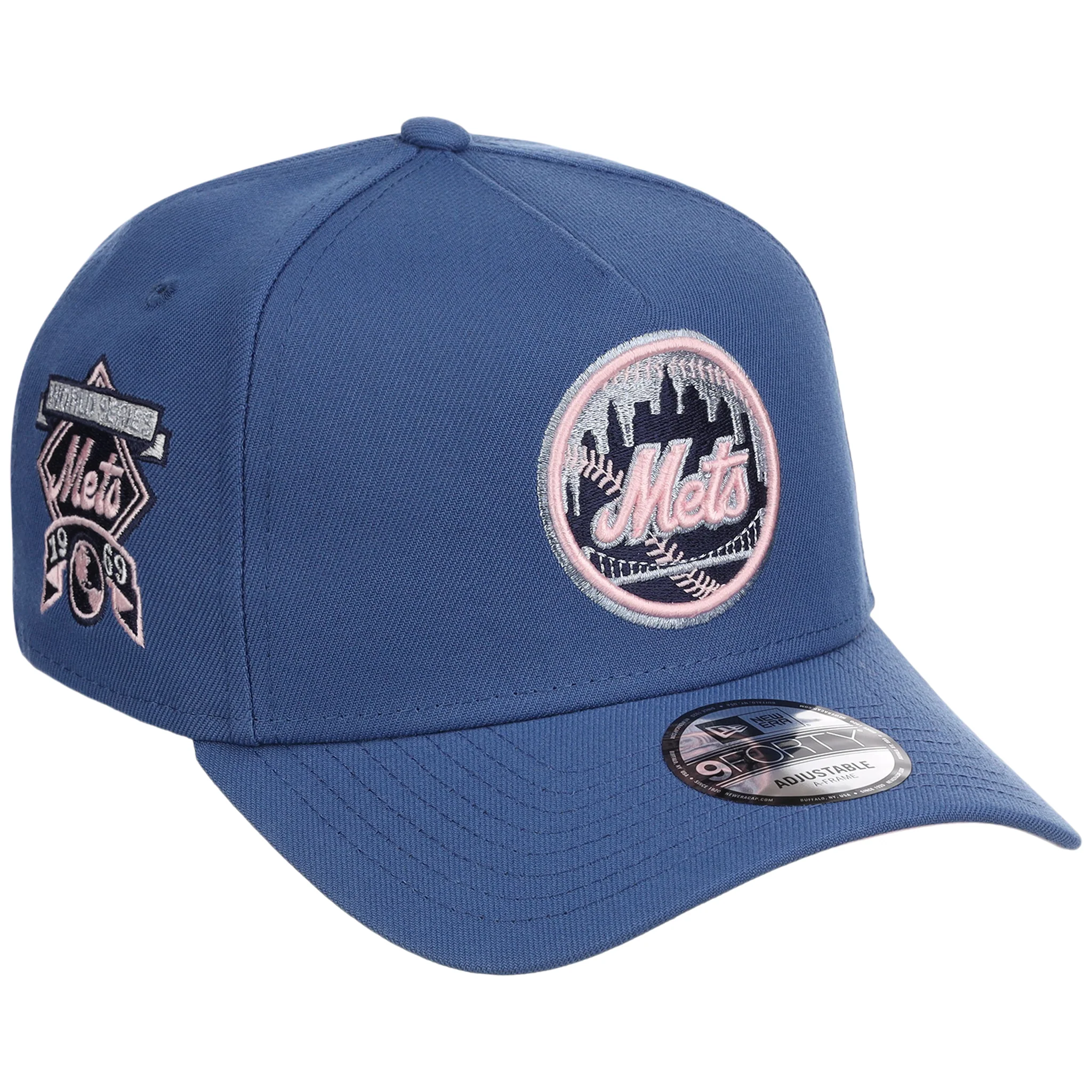 New York Mets MLB Pink Indigo New Era 9FORTY 1 New York Mets MLB Pink Indigo New Era 9FORTY