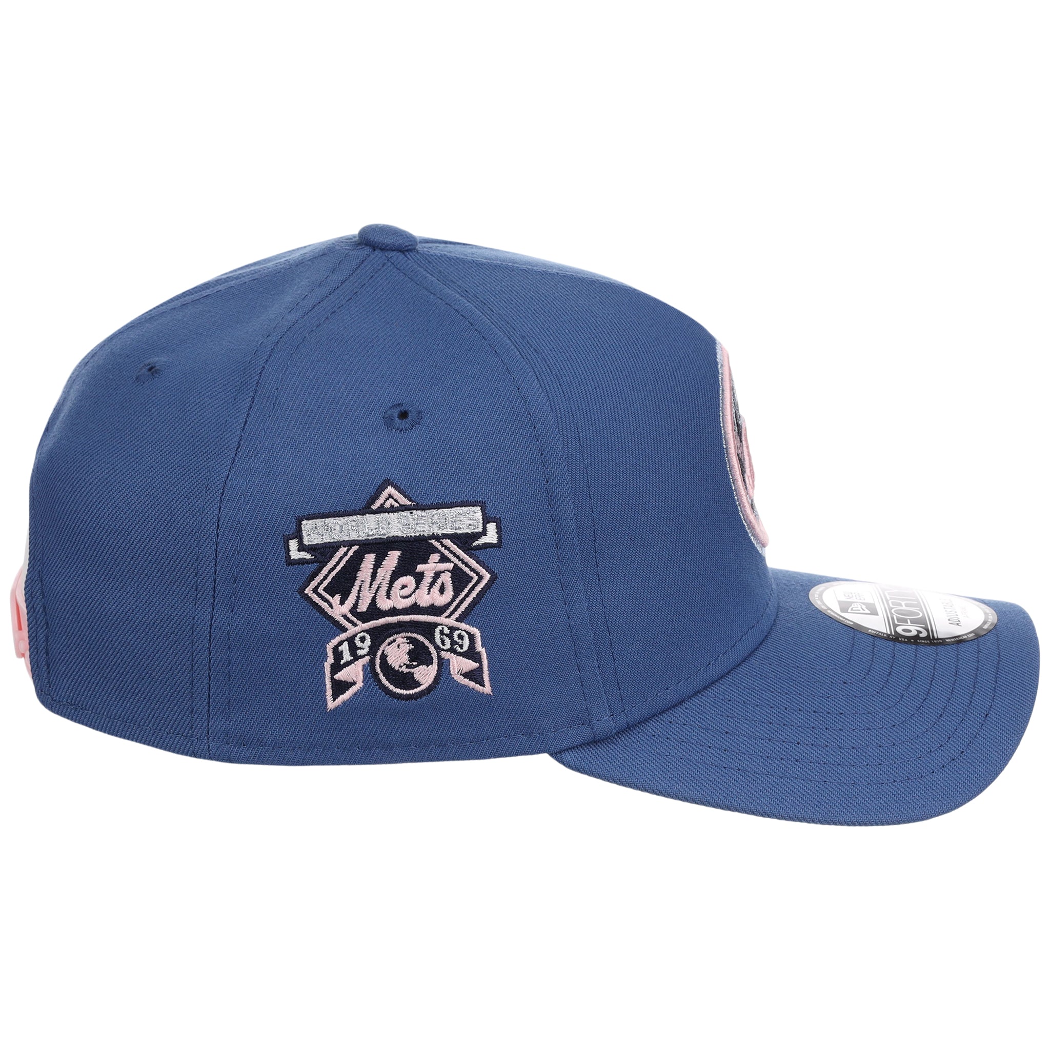 New York Mets MLB Pink Indigo New Era 9FORTY 3 New York Mets MLB Pink Indigo New Era 9FORTY