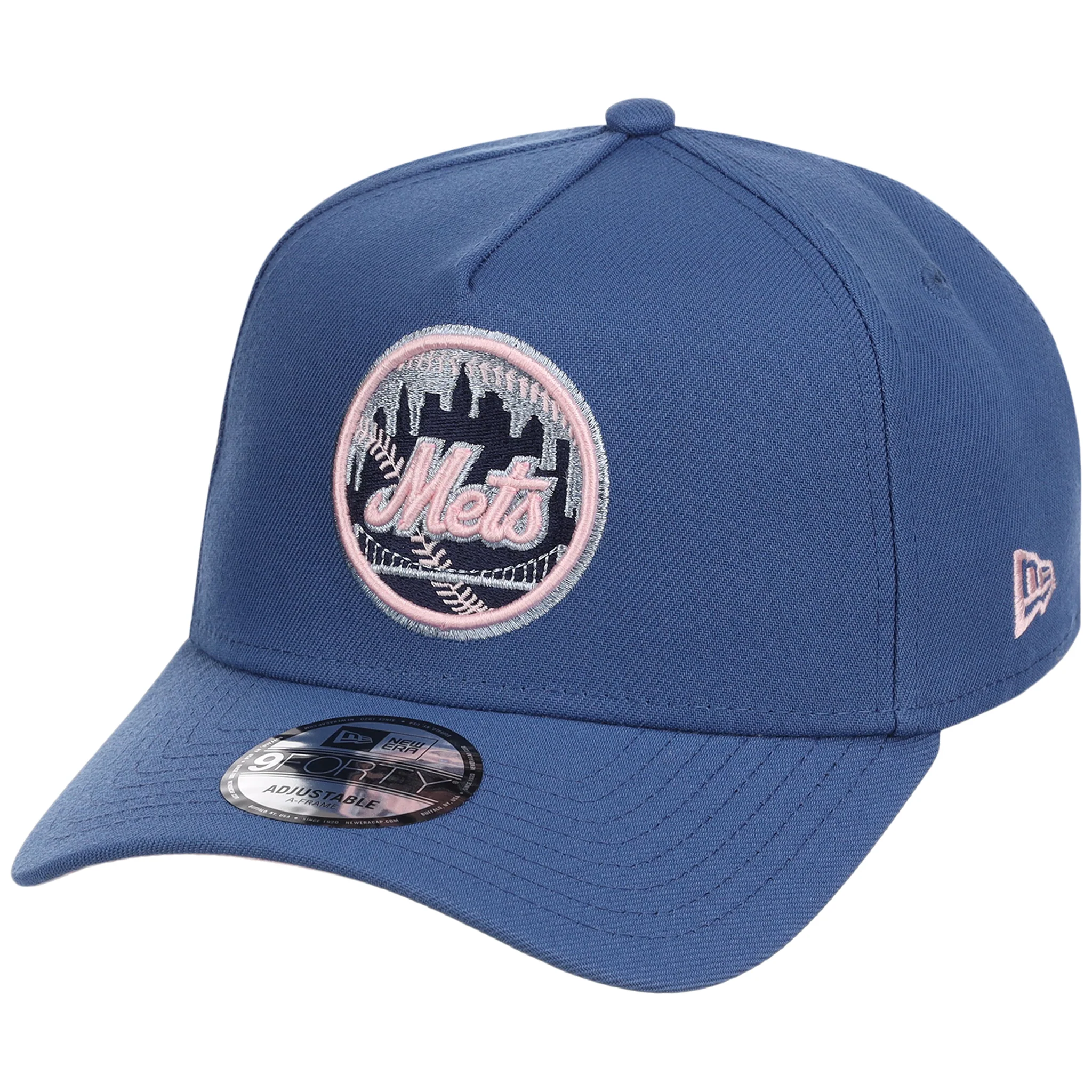 New York Mets MLB Pink Indigo New Era 9FORTY 4 New York Mets MLB Pink Indigo New Era 9FORTY