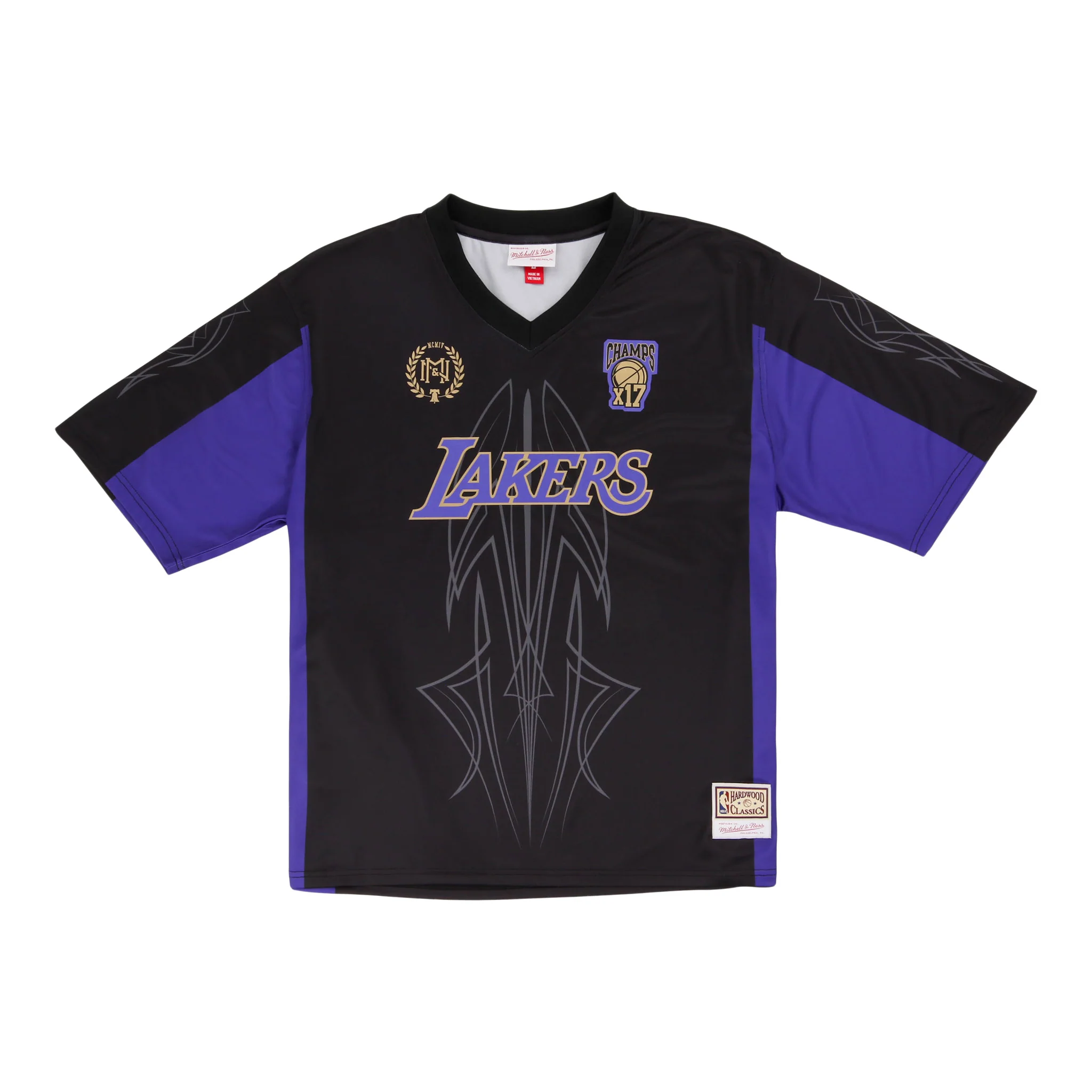 Los Angeles Lakers NBA Goal Line Soccer Jersey Mitchell & Ness Collection