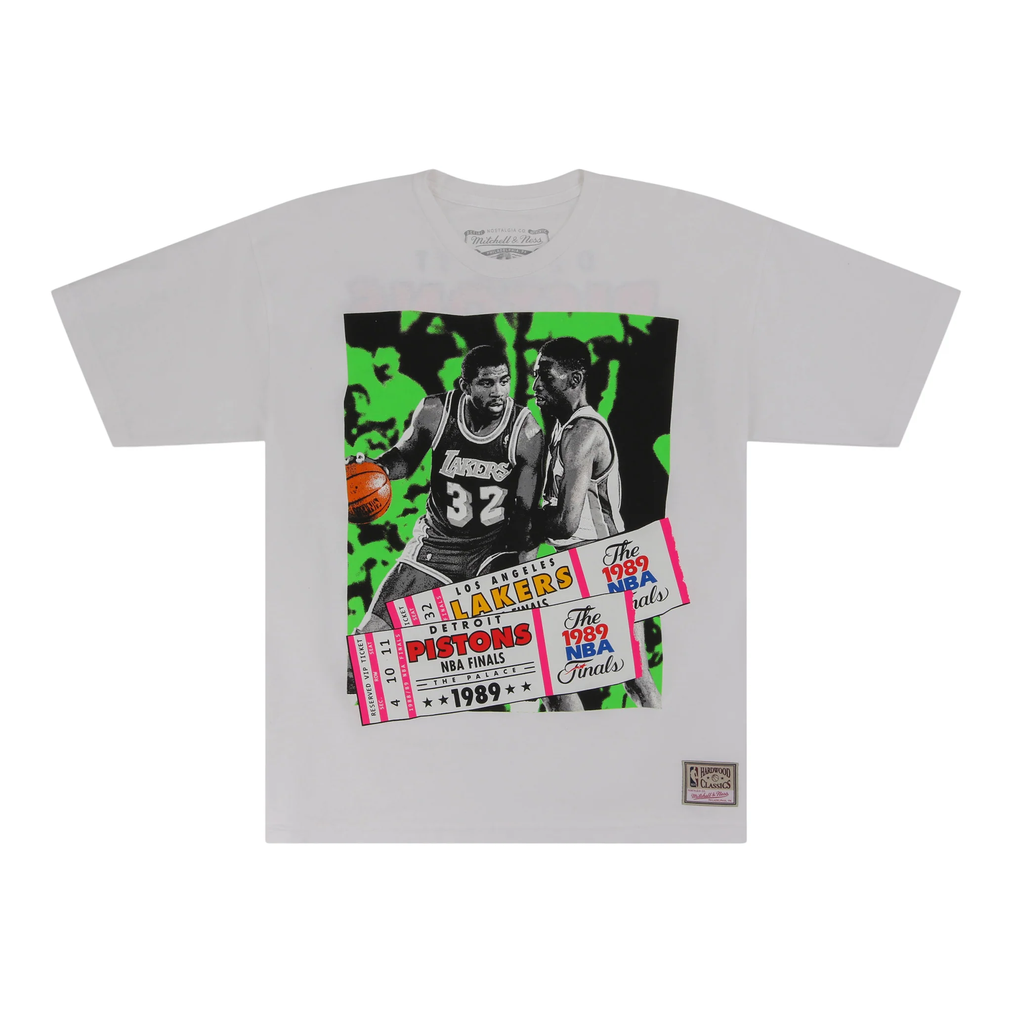 Los Angeles Lakers vs Detroit Pistons 1989 NBA Historic Finals Mitchell & Ness T-Shirt