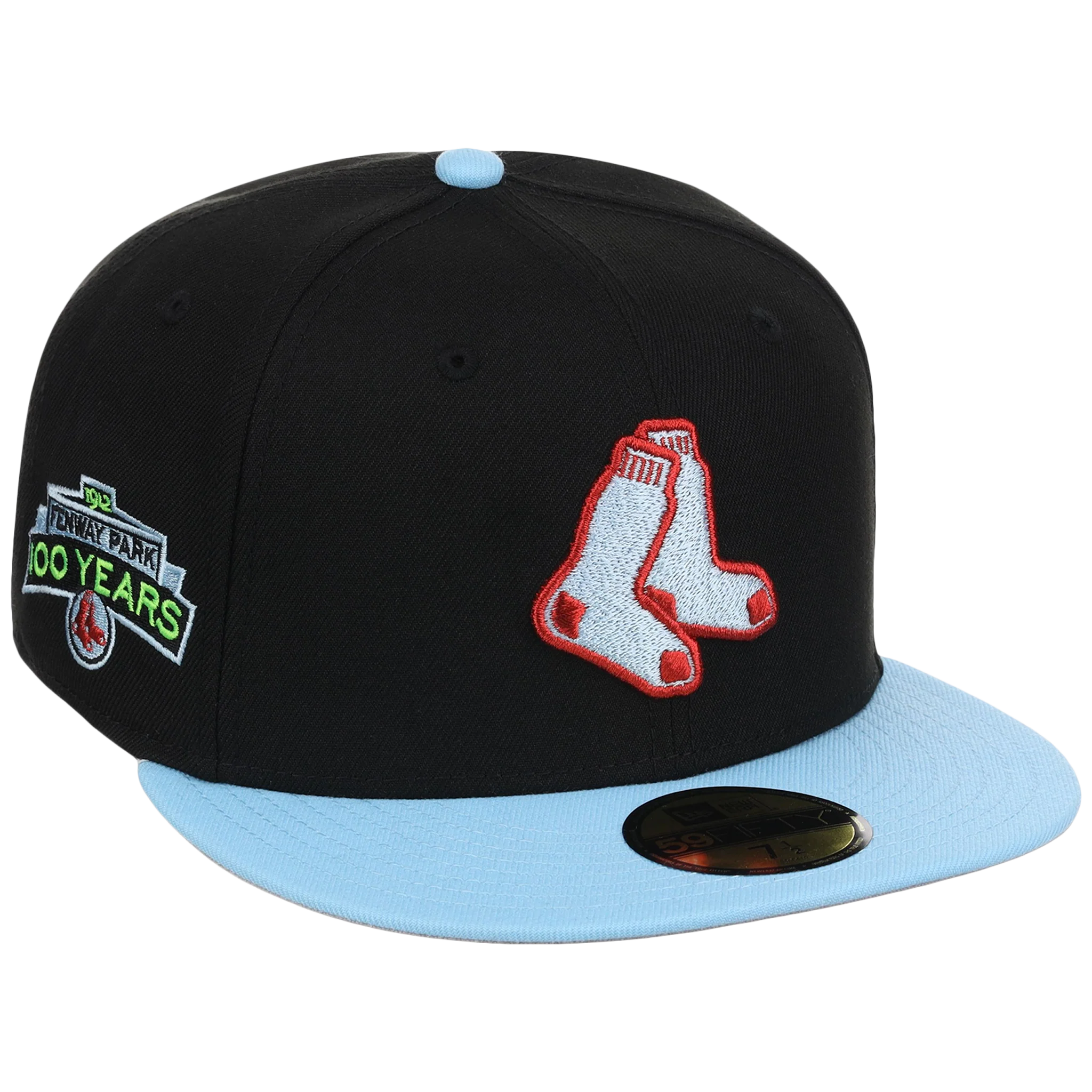 Boston Red Sox Iron Czar New Era 59FIFTY (Black/Sky Blue)
