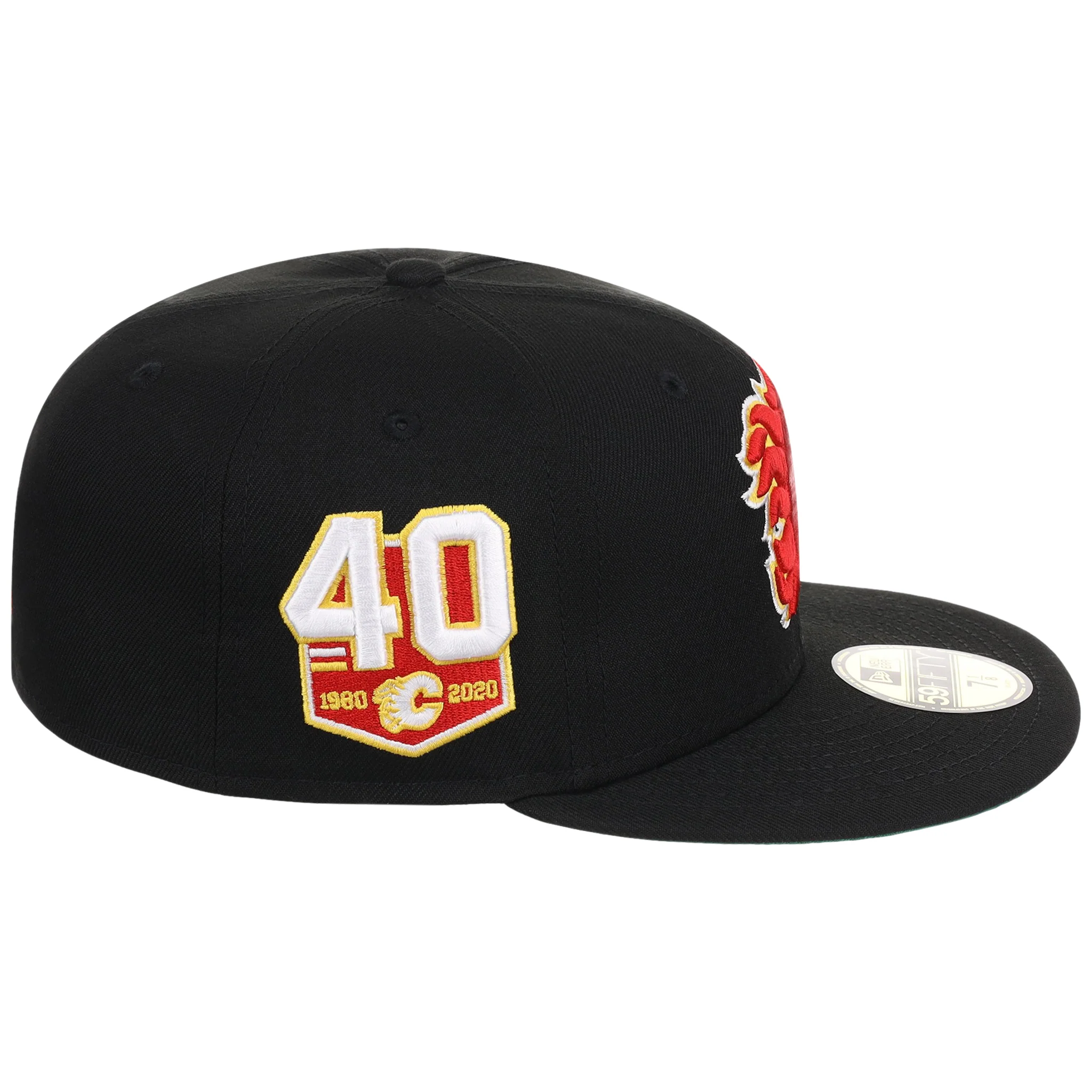Calgary Flames NHL Black Dome New Era 59FIFTY 3 Calgary Flames NHL Black Dome New Era 59FIFTY