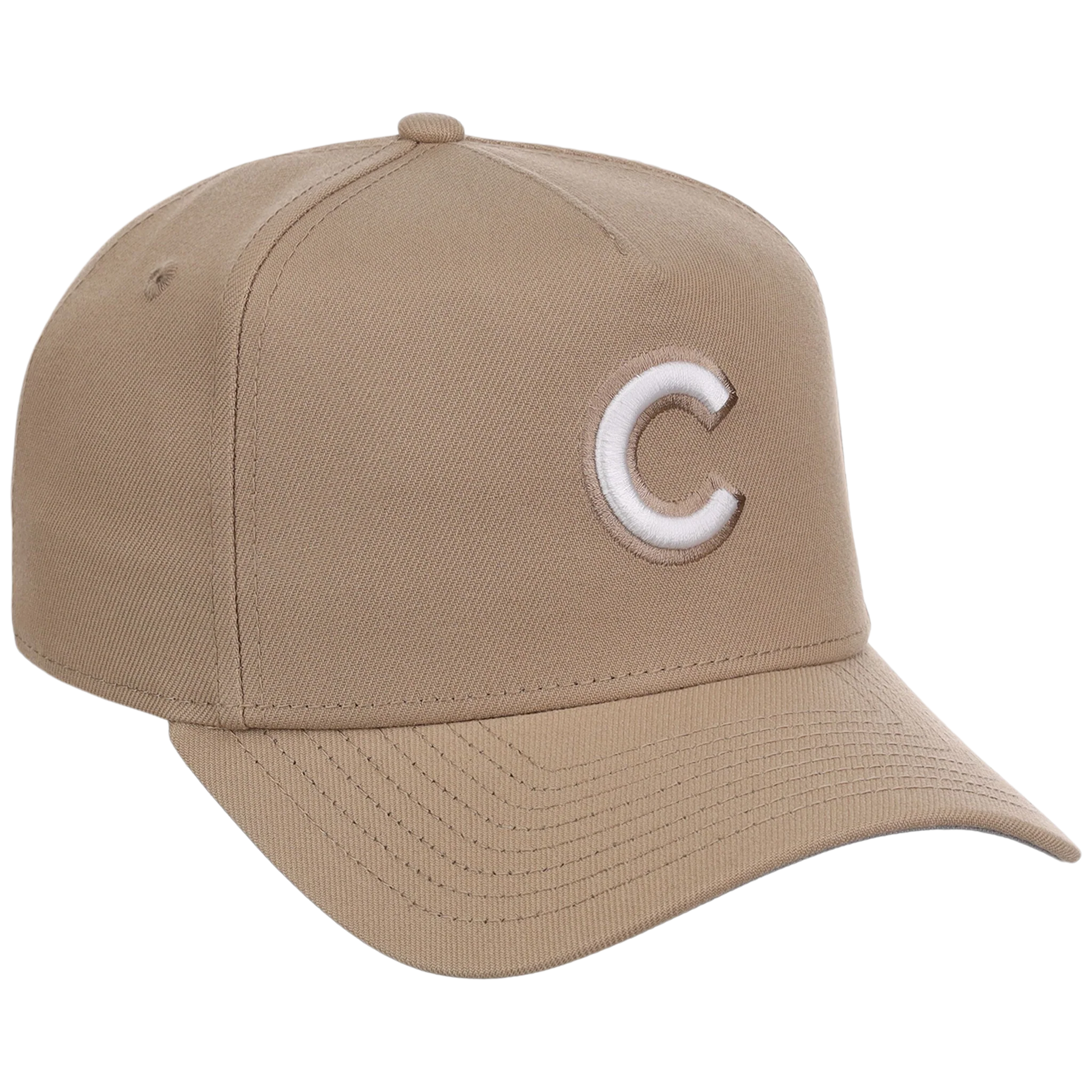 Chicago Cubs Women's New Era 9FORTY Camel A-Frame