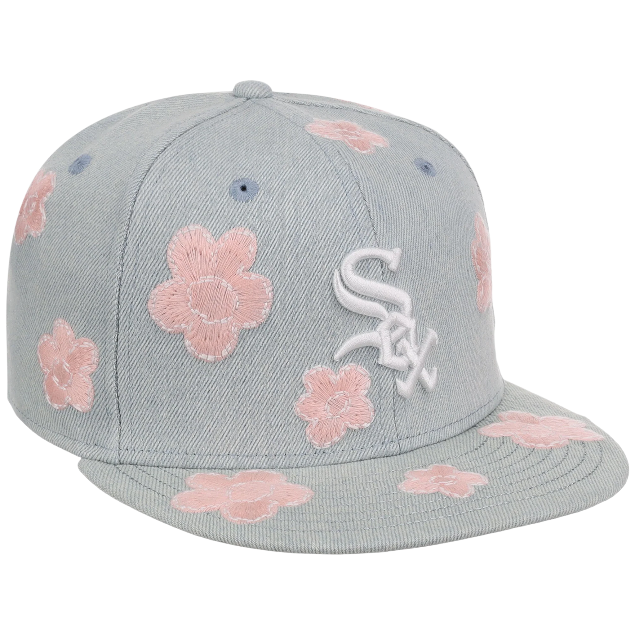Chicago White Sox MLB Denim Flower New Era 59FIFTY