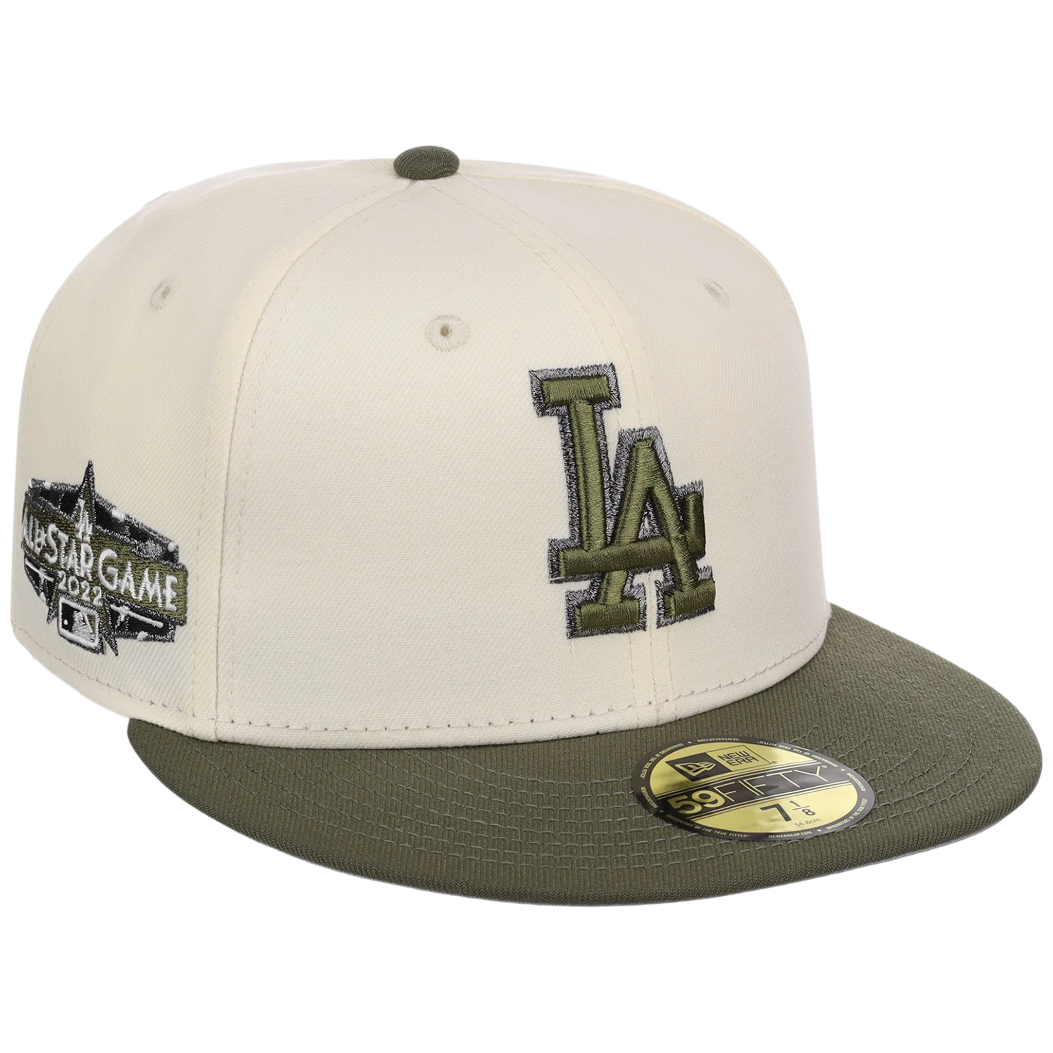 Los Angeles Dodgers MLB Chrome Olive New Era 59FIFTY