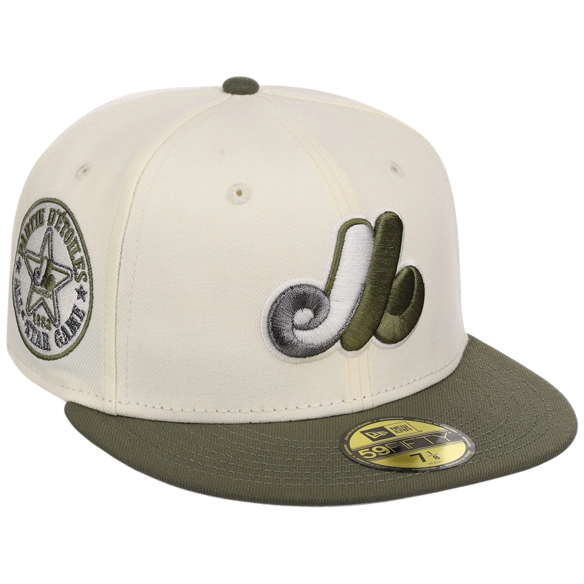 Montreal Expos MLB Chrome Olive New Era 59FIFTY
