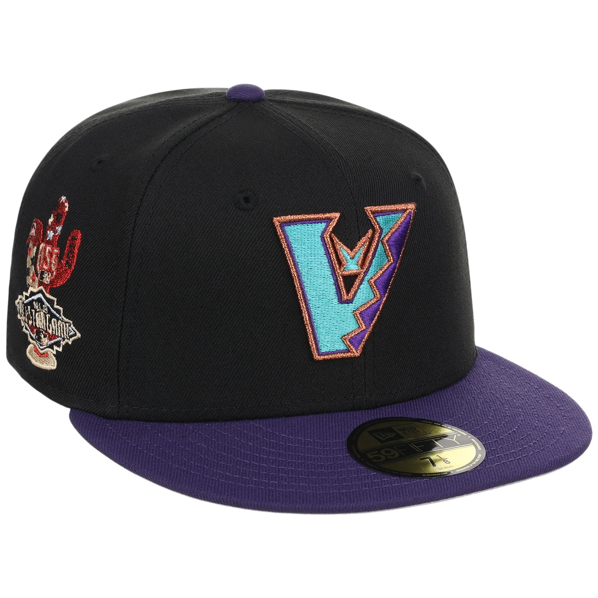 Arizona Diamondbacks MLB Flipmode 2.0 New Era 59FIFTY (Black/Purple/Gray)