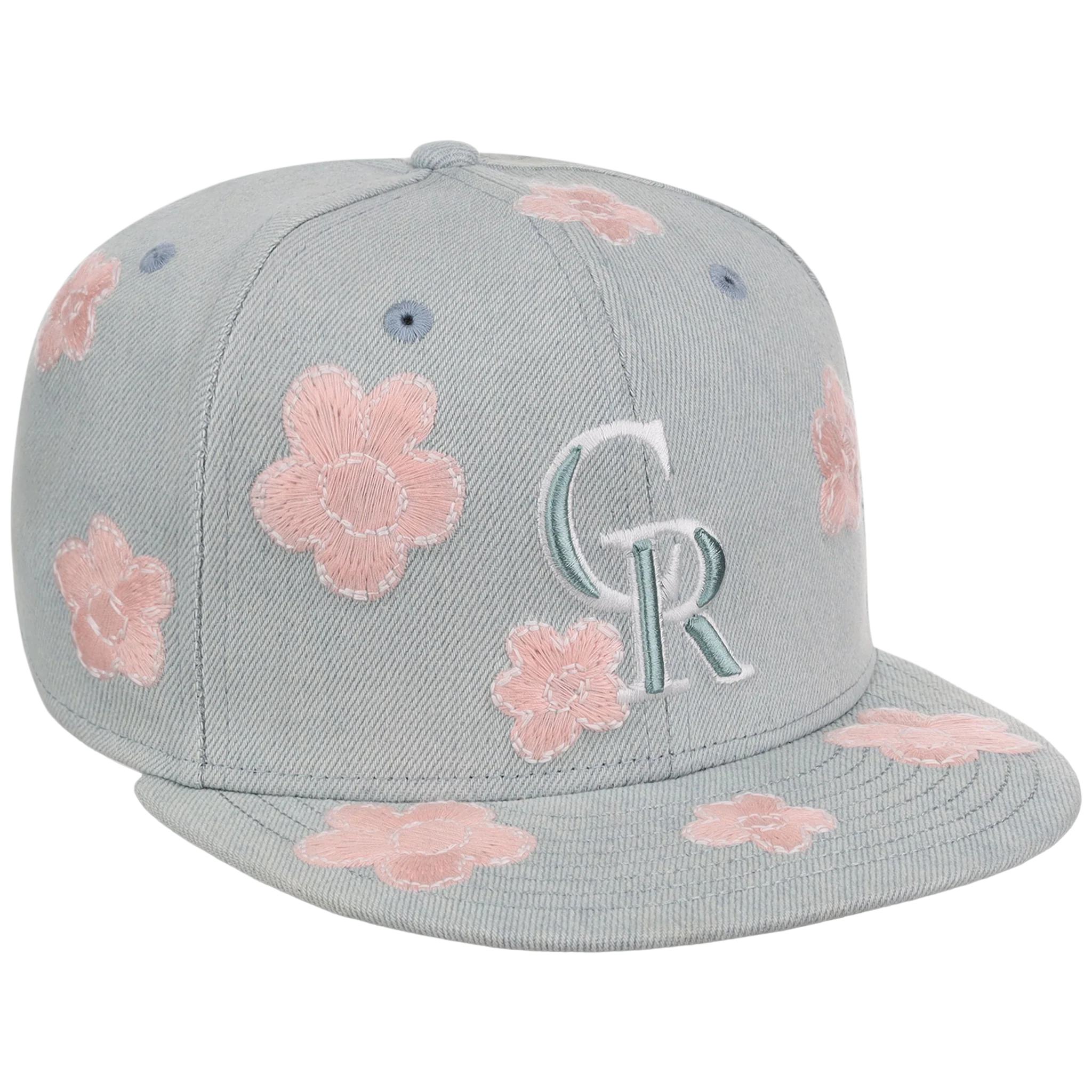 Colorado Rockies MLB Denim Flower New Era 59FIFTY