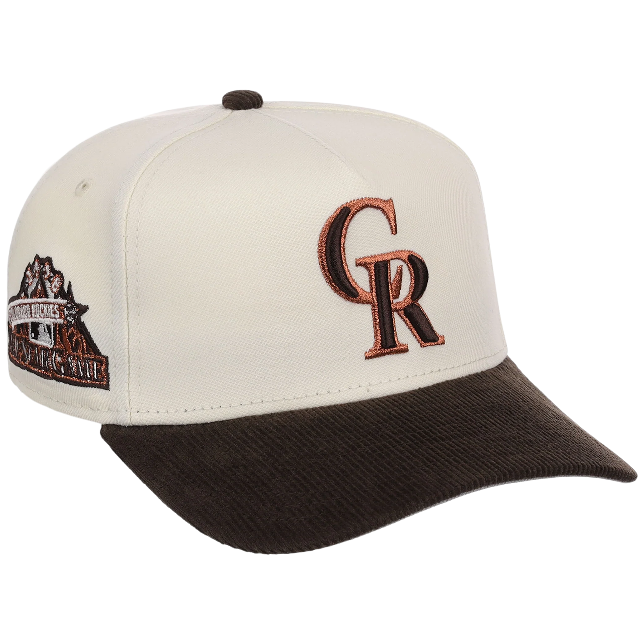 Colorado Rockies MLB Chrome Walnut Cord New Era 59FORTY