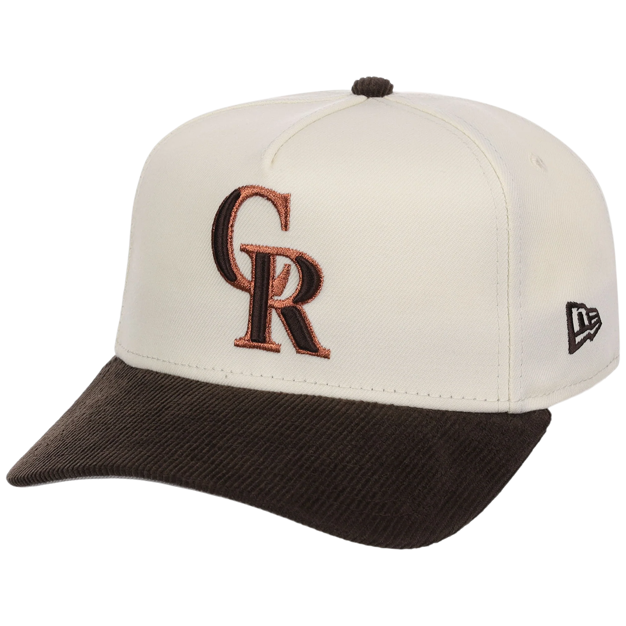 Colorado Rockies MLB Chrome Walnut Cord New Era 59FORTY