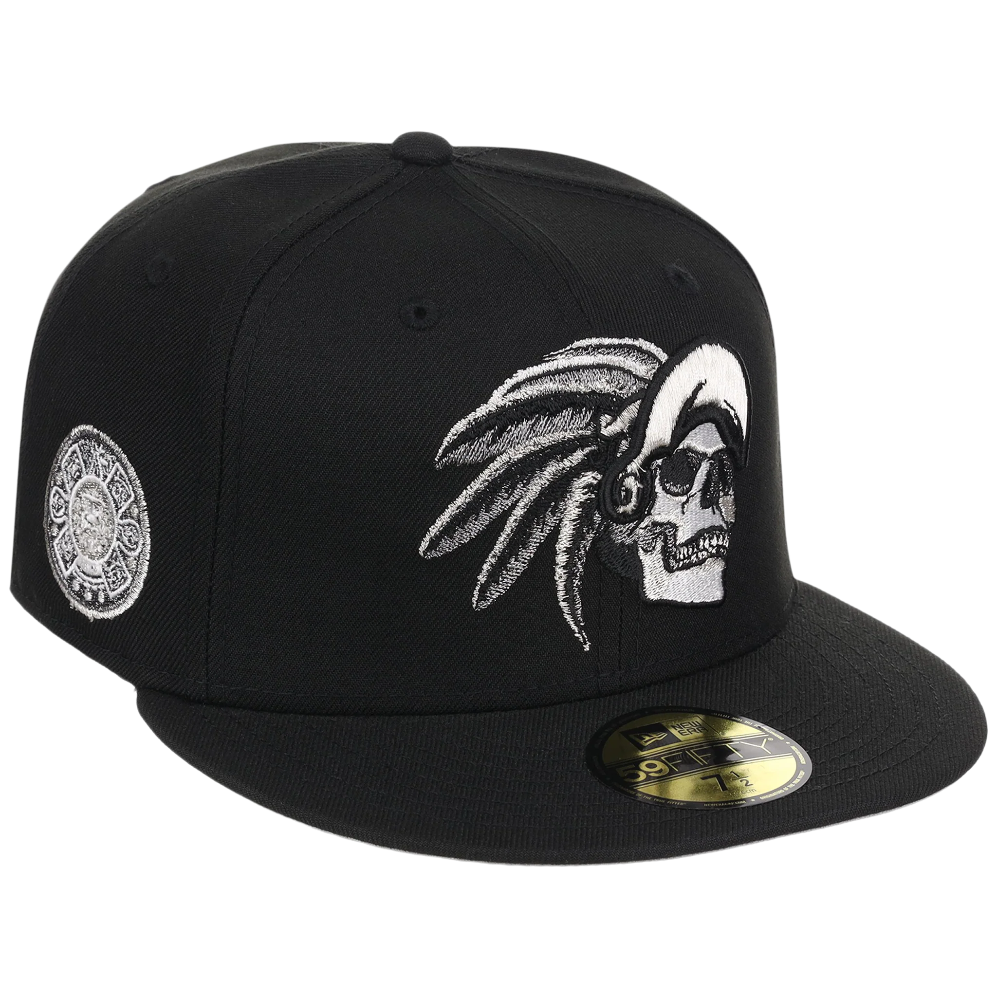 Crown the City: Mexico City - Aztec Head New Era 59FIFTY (Black/Black)