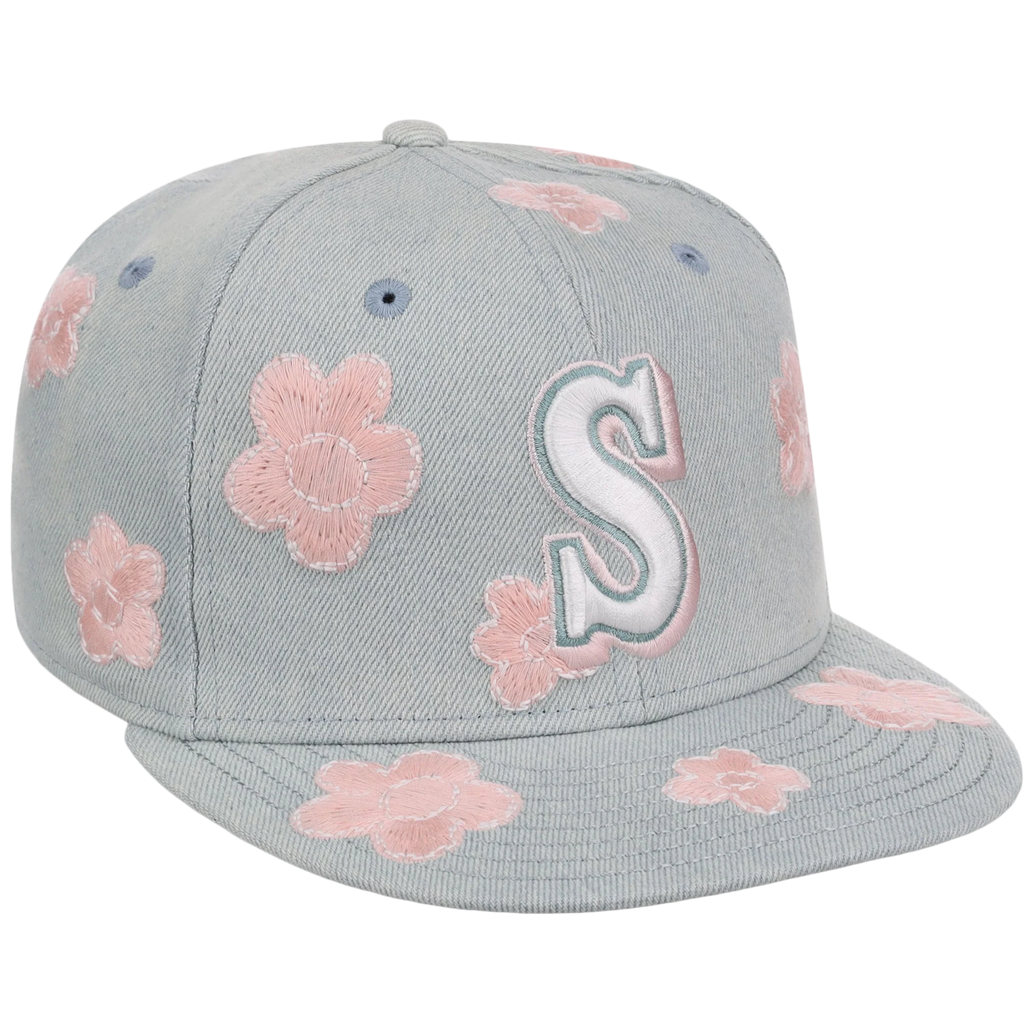 Seattle Mariners MLB Denim Flower New Era 59FIFTY