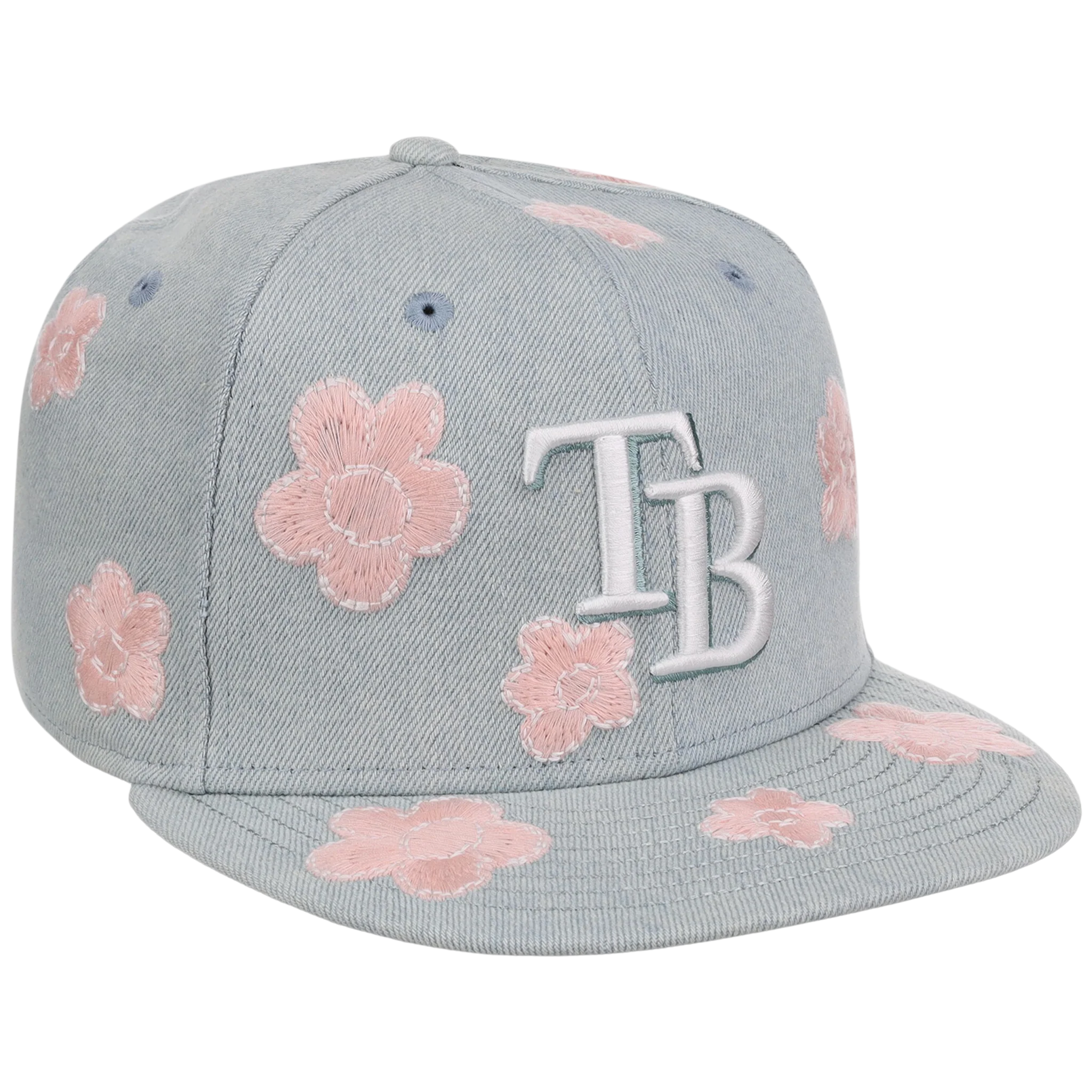 Tampa Bay Rays MLB Denim Flower New Era 59FIFTY