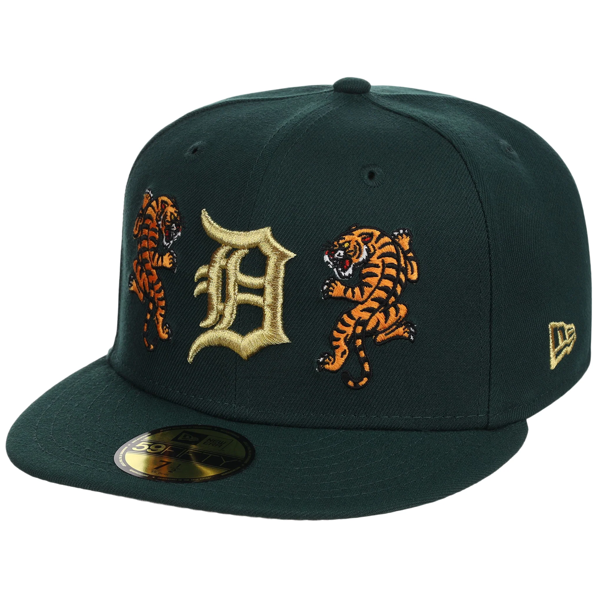 Detroit Tigers Detroit Crown the City 'Double Tiger' - Dark Green 59FIFTY 4 Detroit Tigers Detroit Crown the City 'Double Tiger' - Dark Green 59FIFTY