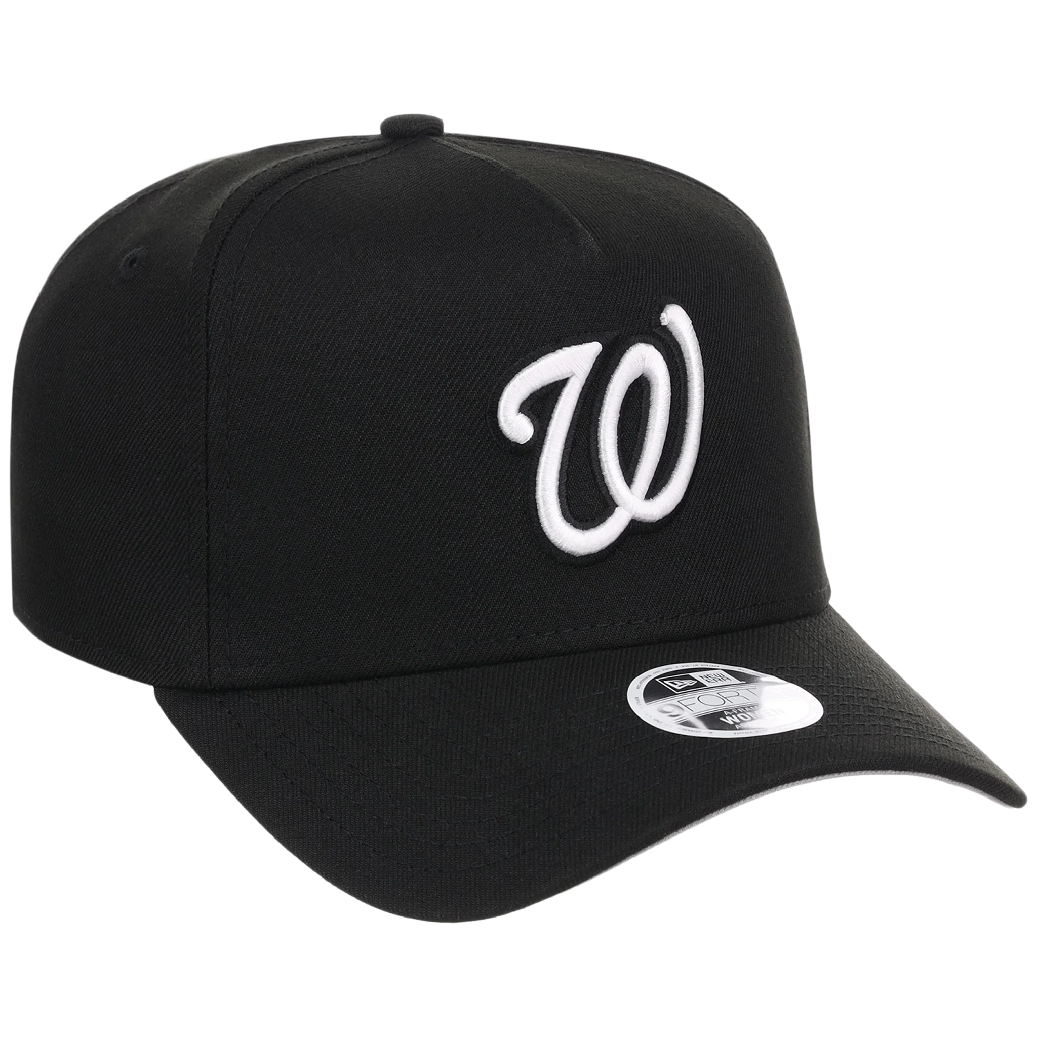 Washington Nationals Women's New Era 9FORTY Black A-Frame