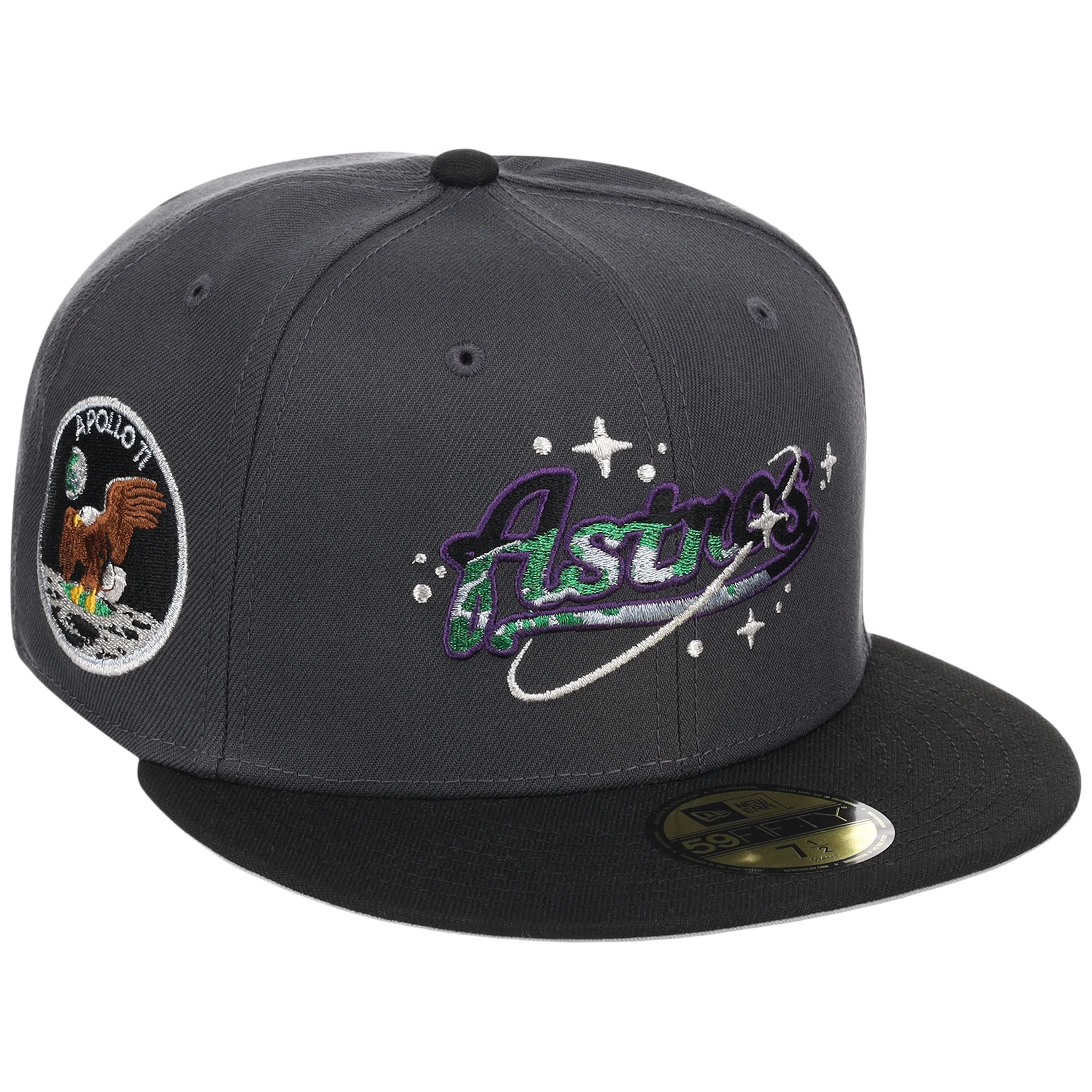 Houston Astros Houston Crown the City 'Celestial Script' New Era 59FIFTY (Dark Graphite/Black)
