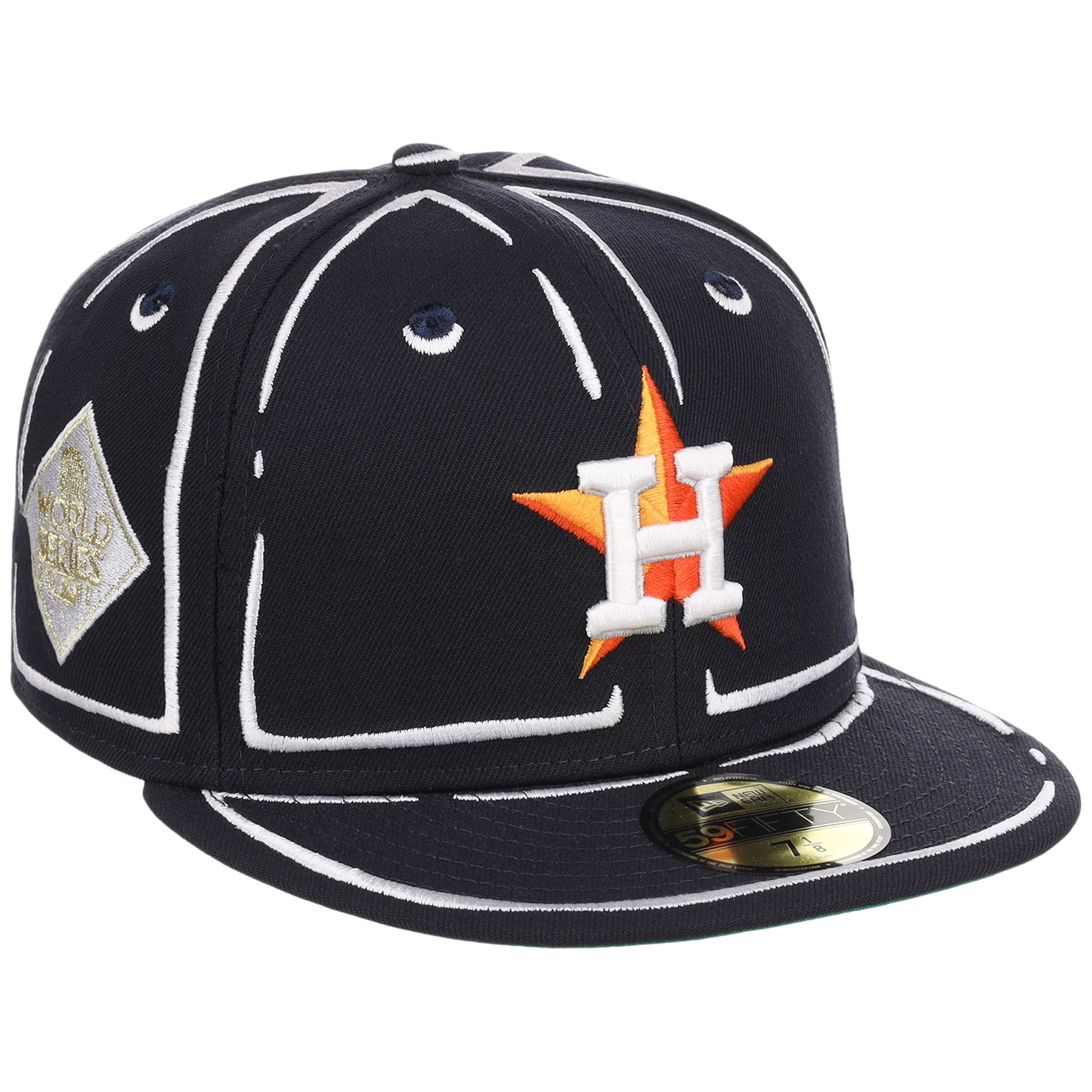 Houston Astros Joshua Vides x MLB 'Outline' New Era 59FIFTY Collection
